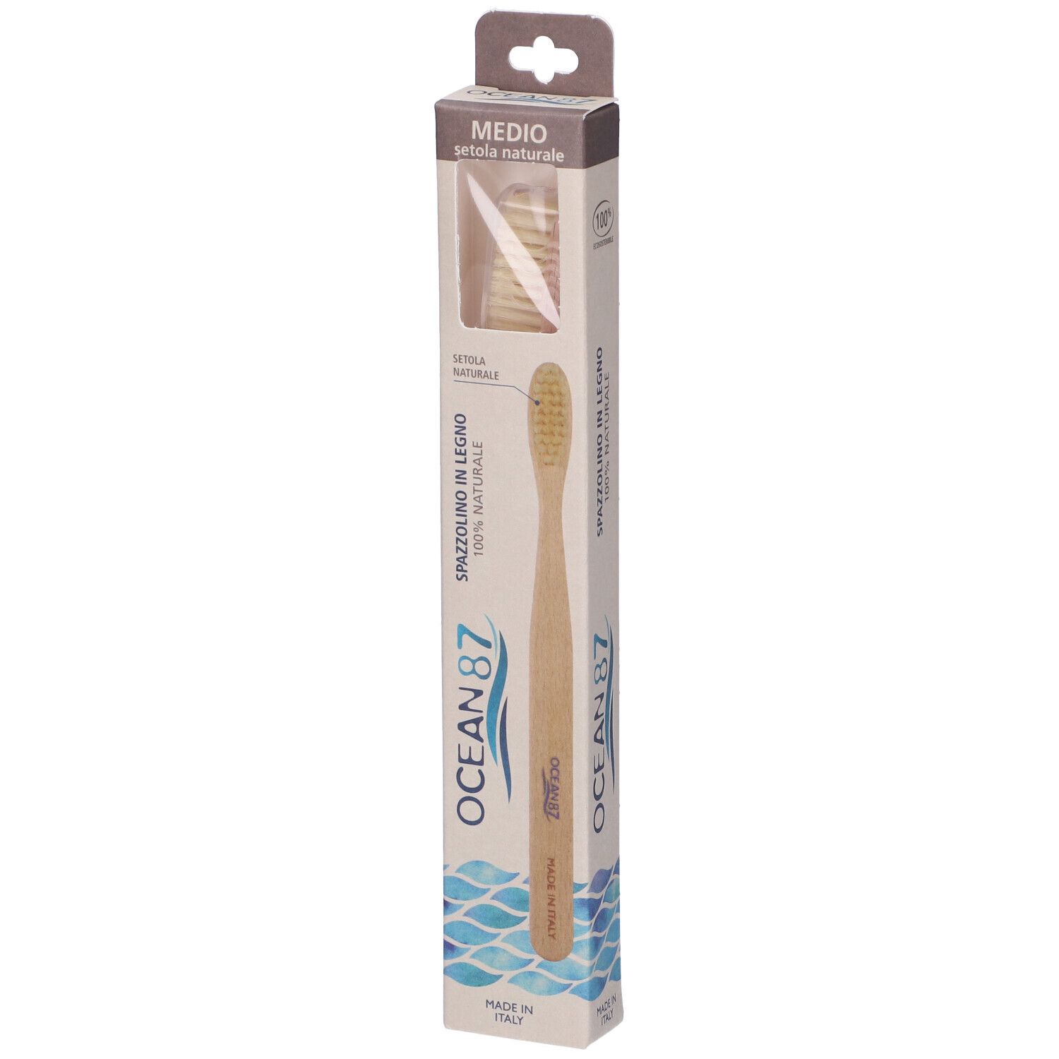 Ocean87 Spazzolino Legno Nat