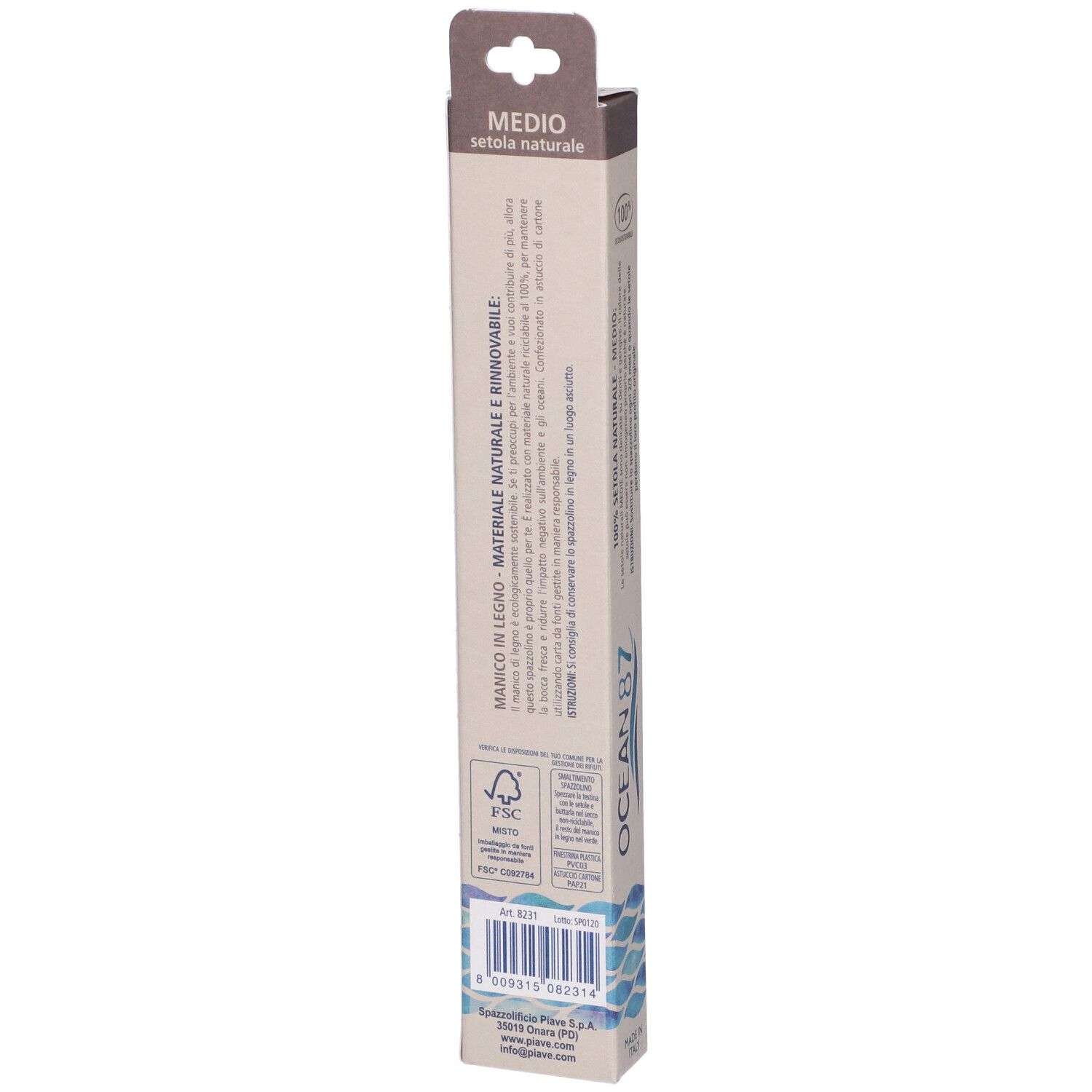 Ocean87 Spazzolino Legno Nat