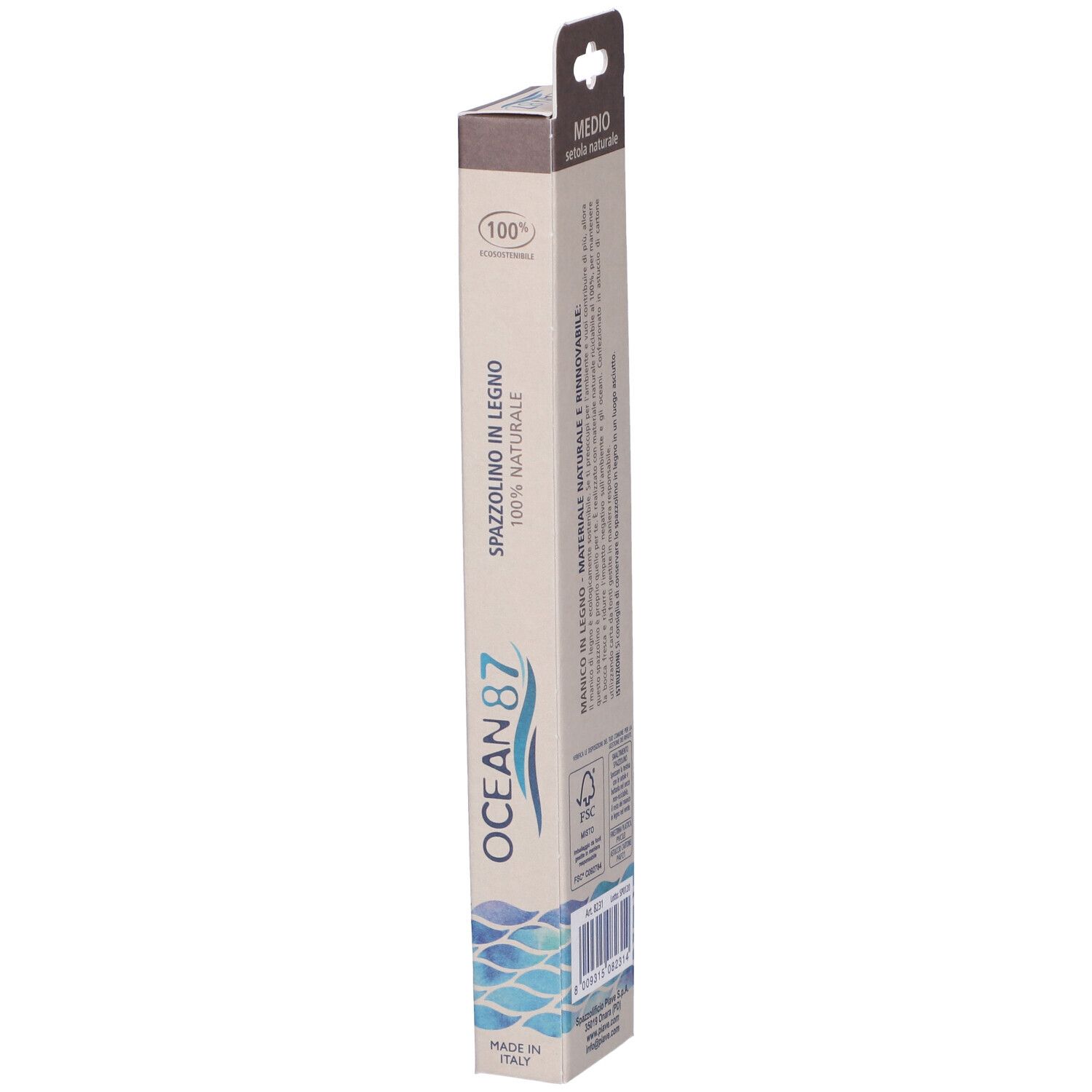 Ocean87 Spazzolino Legno Nat