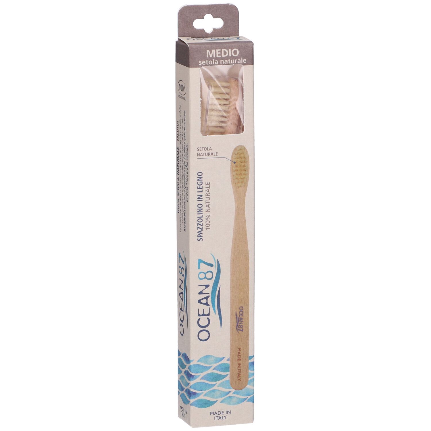 Ocean87 Spazzolino Legno Nat