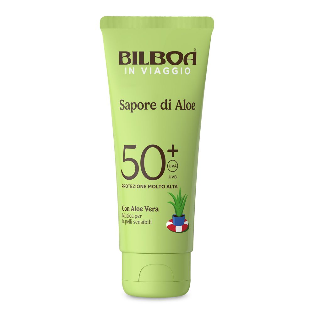 Bilboa In Viaggio Crema Solare formato Viaggio SPF 50+ con aloe vera