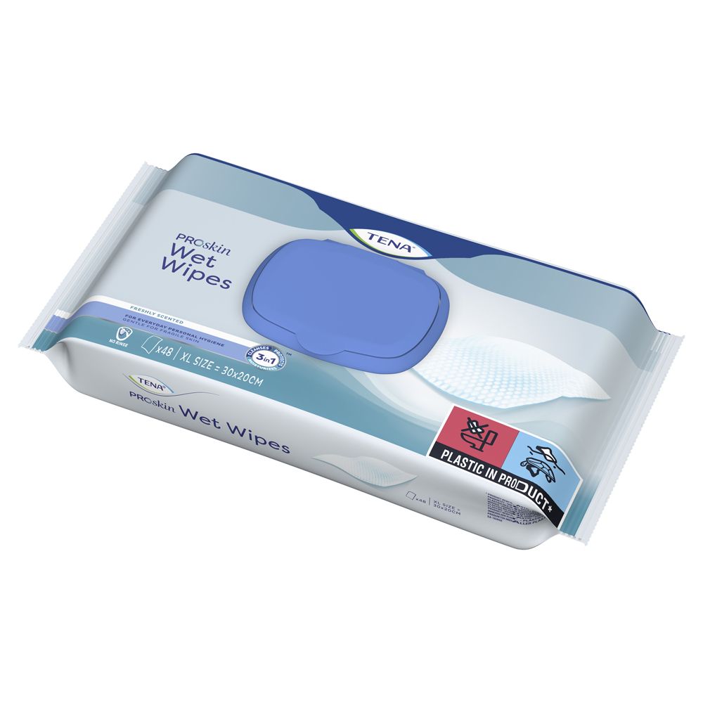 TENA Wet Wipes 3-in-1