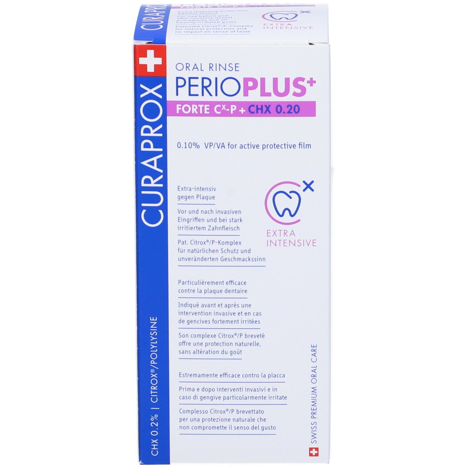 Curaprox Perioplus+ Forte Cx-p + Chx 0.20 Collutorio