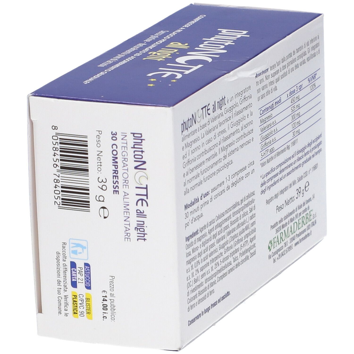 Phyto Notte All Night 30 Compresse