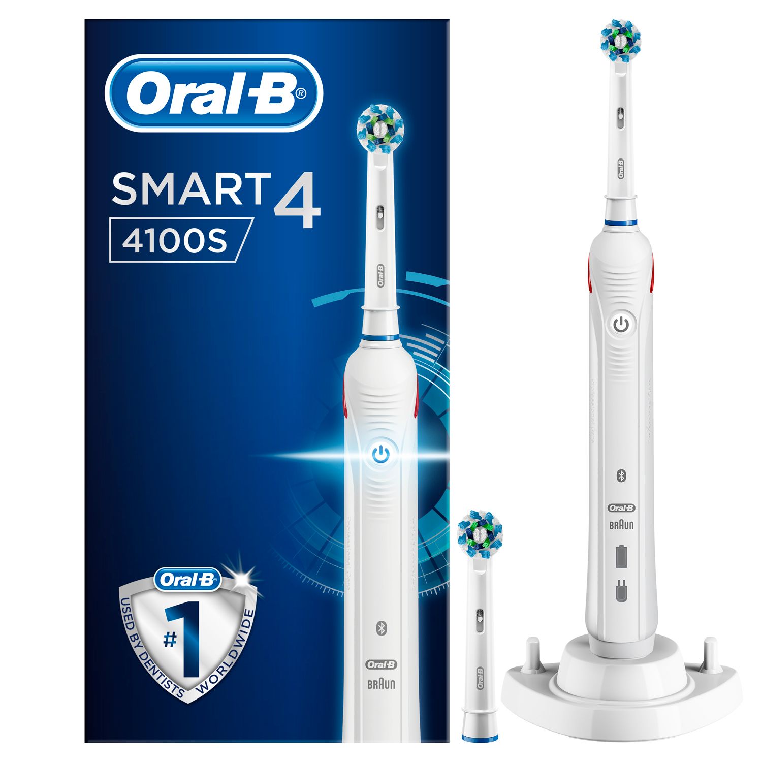 Oral-B Spazzolino Elettrico Ricaricabile Smart 4. 4100S Bianco