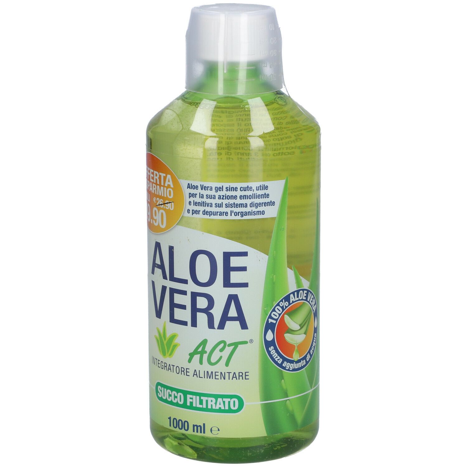 Aloe Vera Act Succo Filtrato 1000 Ml