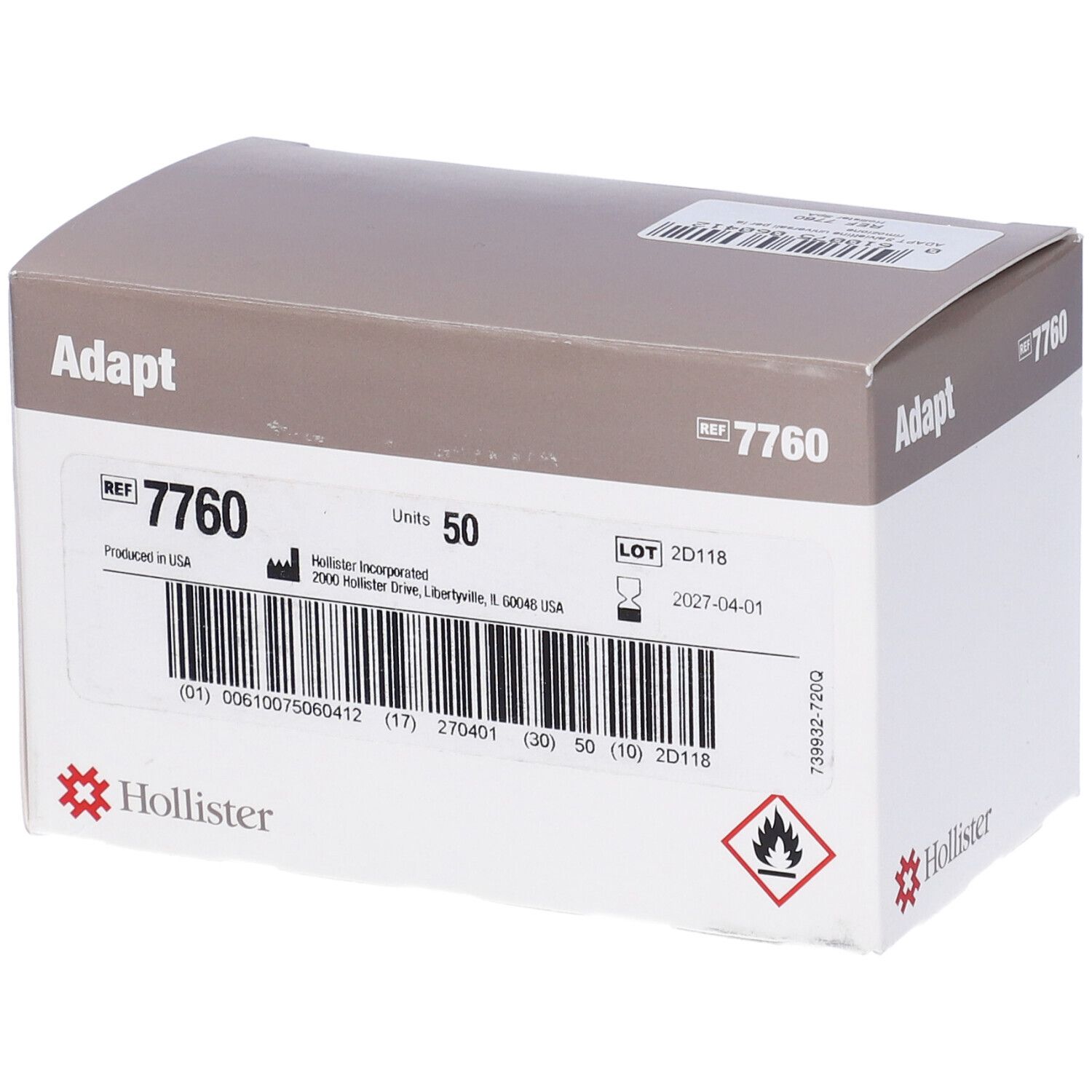 Salviette Adapt Remover Per Rimozione Adesivi Universali 50 Pezzi