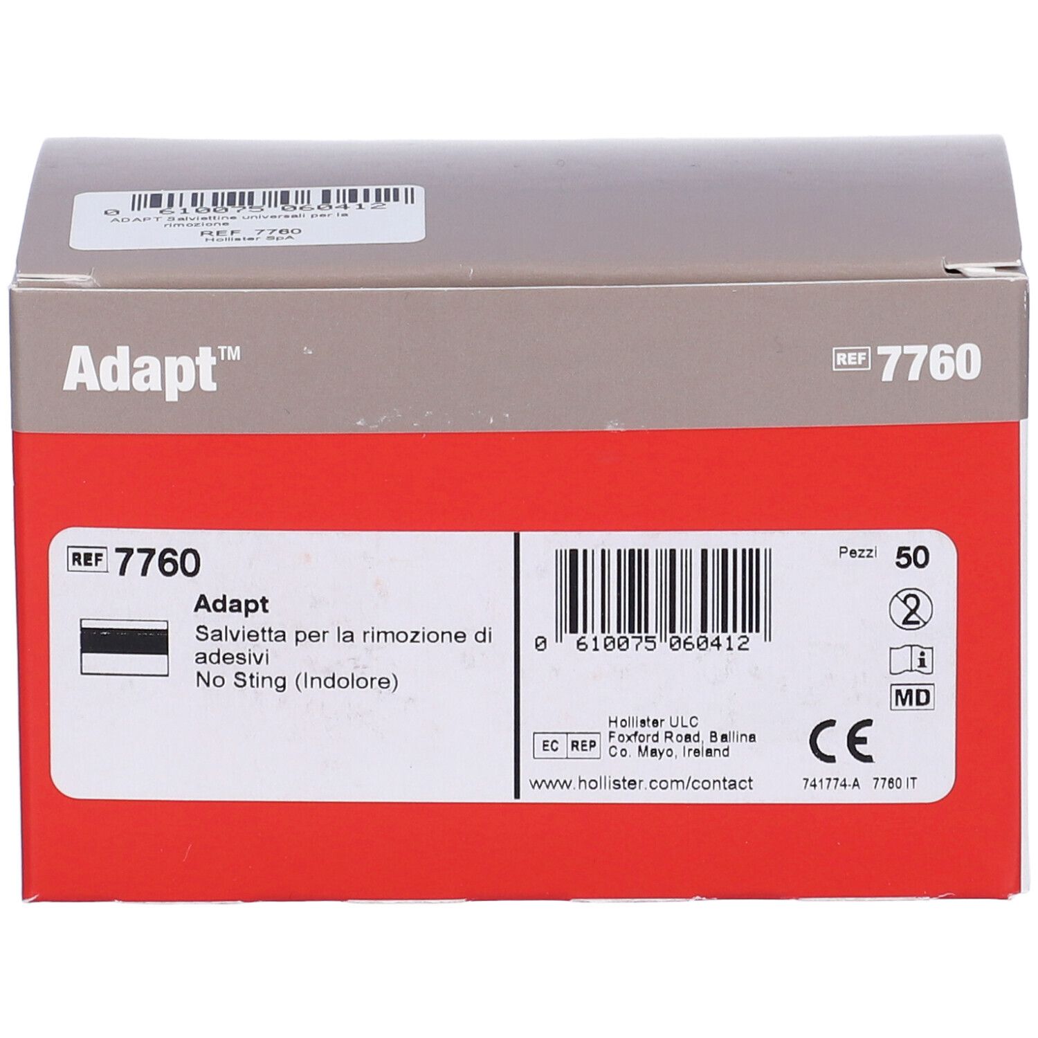 Salviette Adapt Remover Per Rimozione Adesivi Universali 50 Pezzi