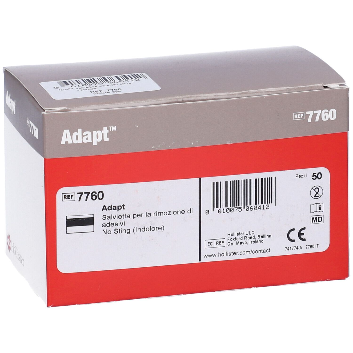 Salviette Adapt Remover Per Rimozione Adesivi Universali 50 Pezzi