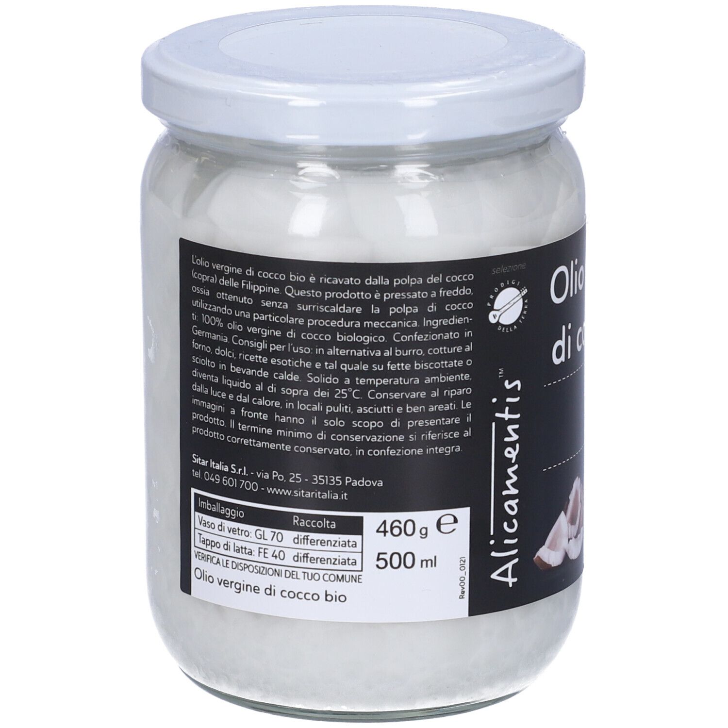 Olio Vergine Di Cocco Bio 500 Ml Alicamentis