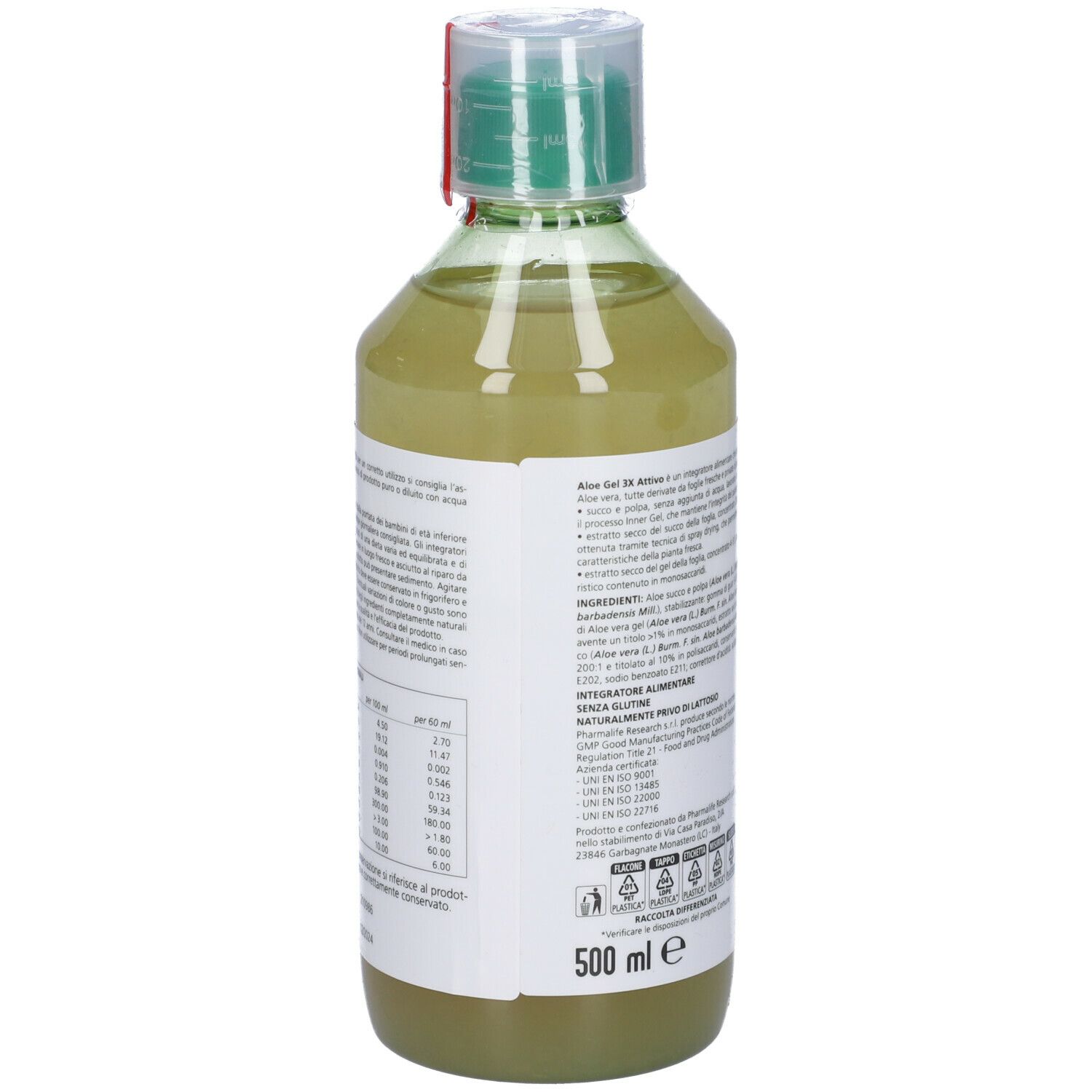 Pharmalife Aloe Gel 3x Attivo Integratore Alimentare