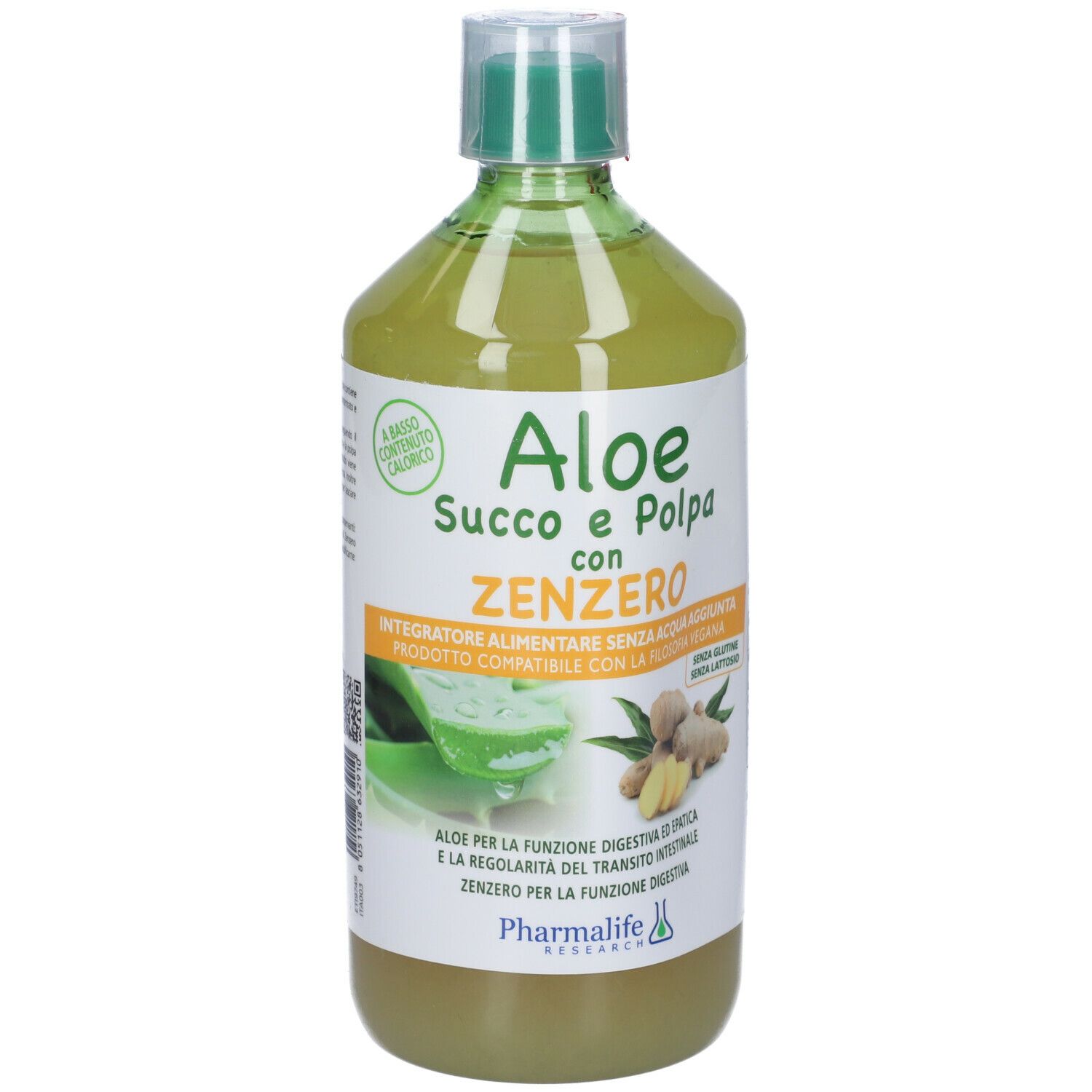 Pharmalife Research Aloe succo e Polpa con Zenzero