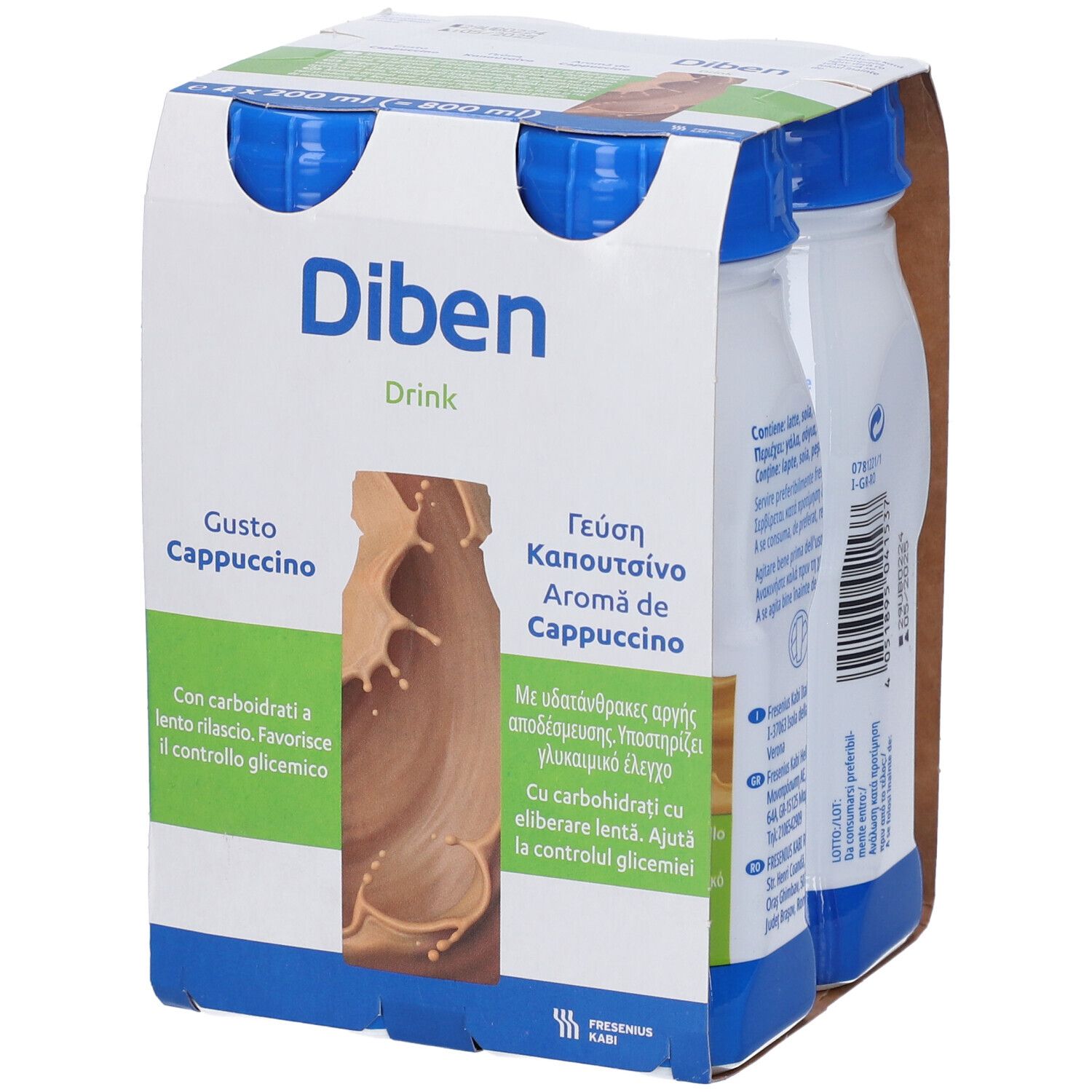 Diben Drink Cappuccino 4 Flaconi X 200 Ml