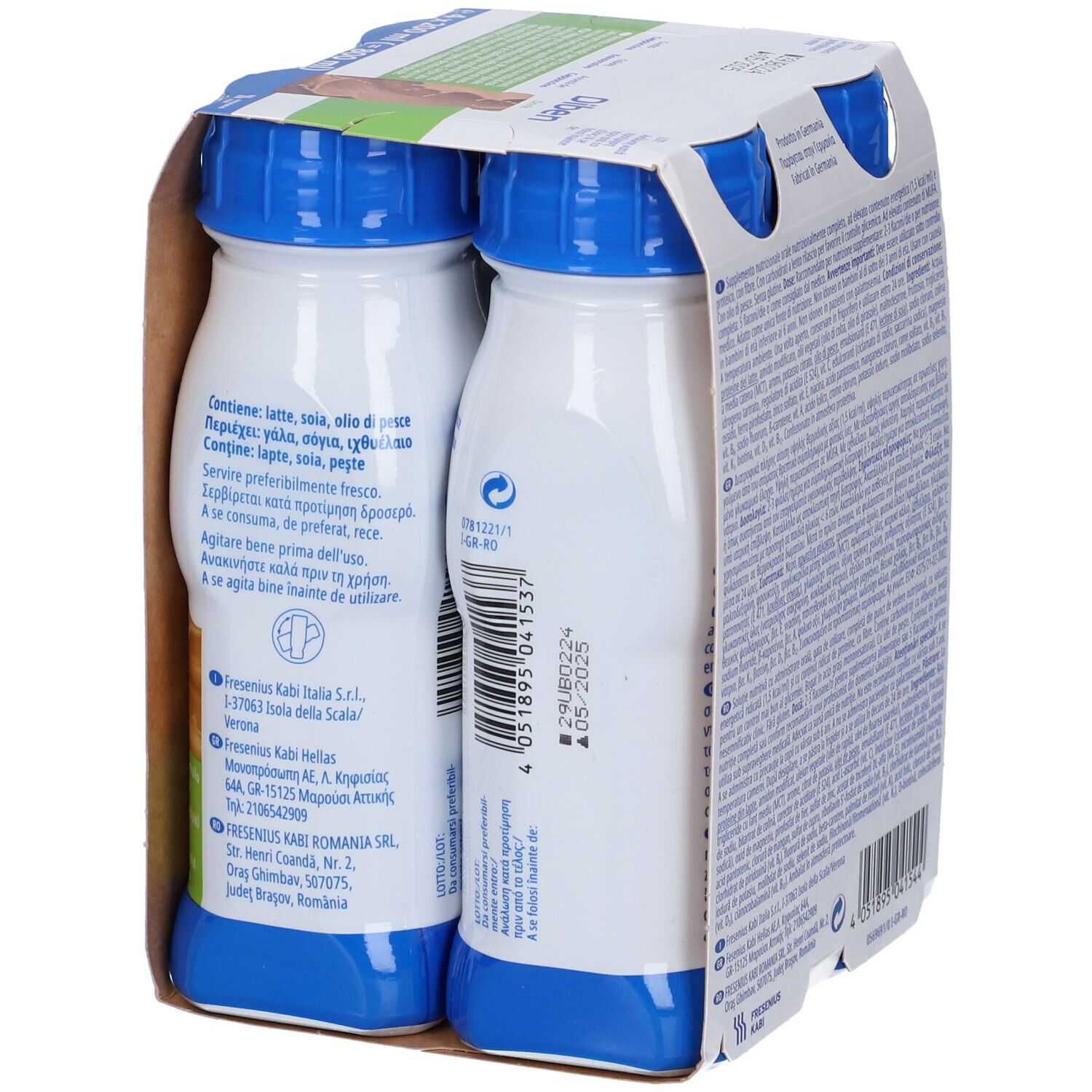 Diben Drink Cappuccino 4 Flaconi X 200 Ml