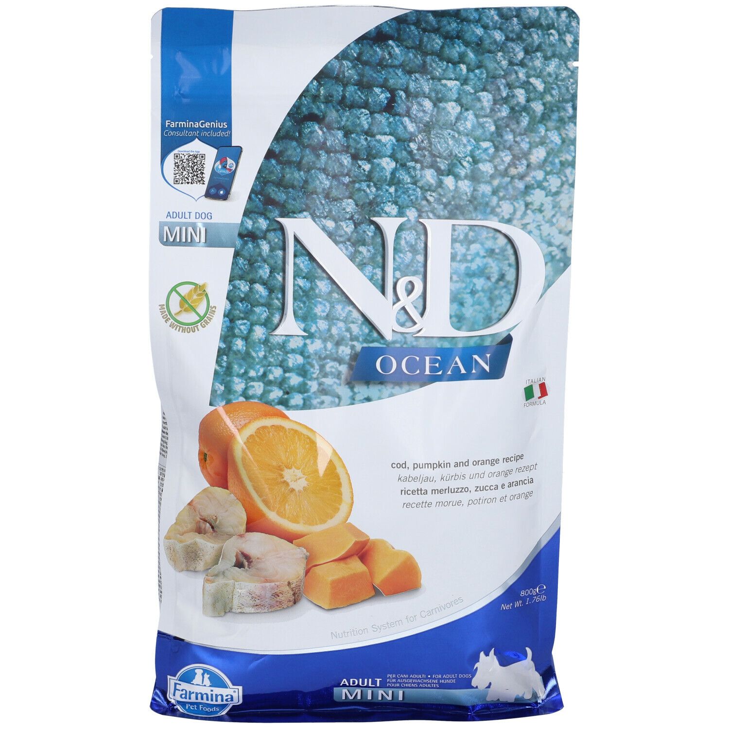 Farmina® N&D Ocean Dog Pumpkin Codfish & Orange Adult Mini