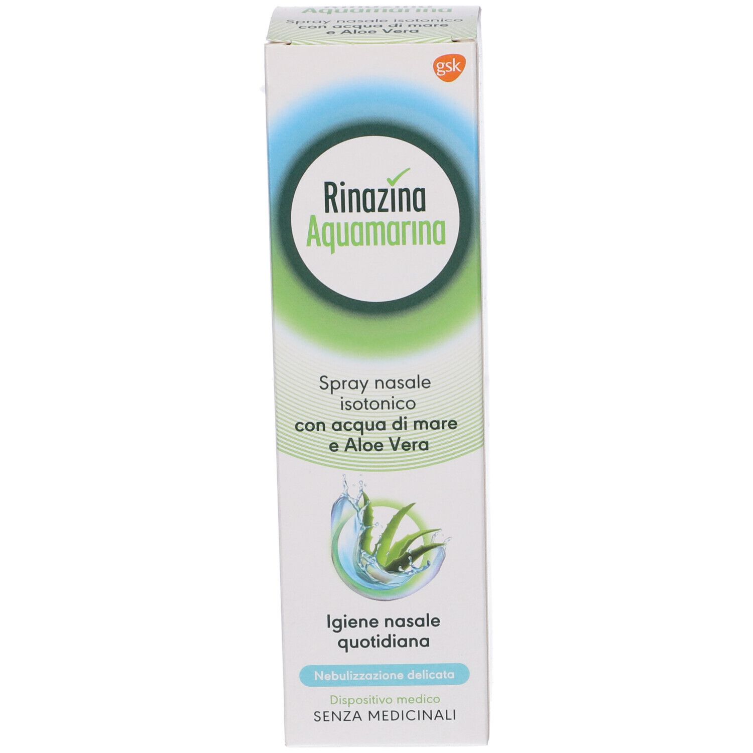 Rinazina Aquamarina Isotonica Aloe Spray Delicato 100 ml