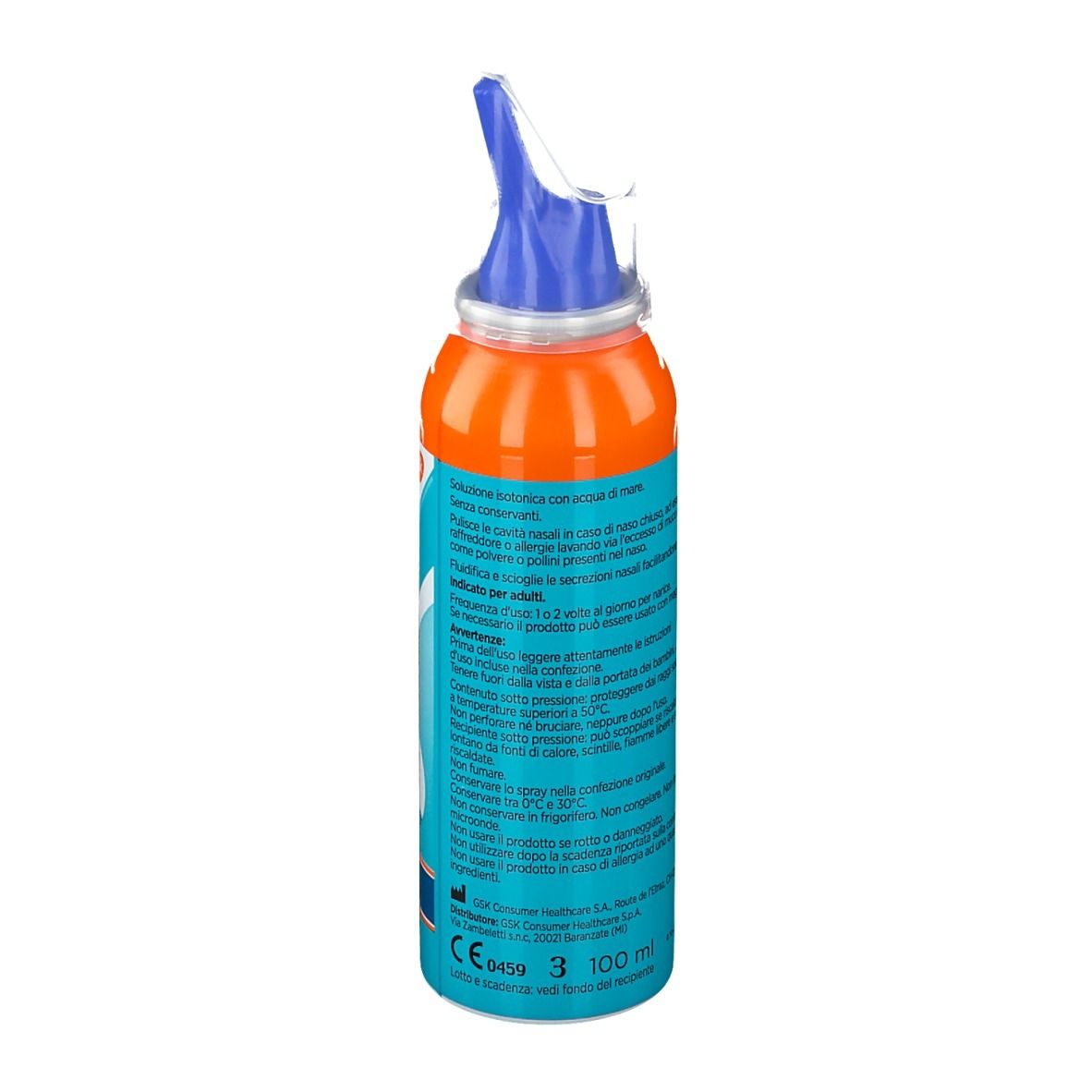 Rinazina Aquamarina Spray Nasale Isotonico Nebulizzazione Intensa