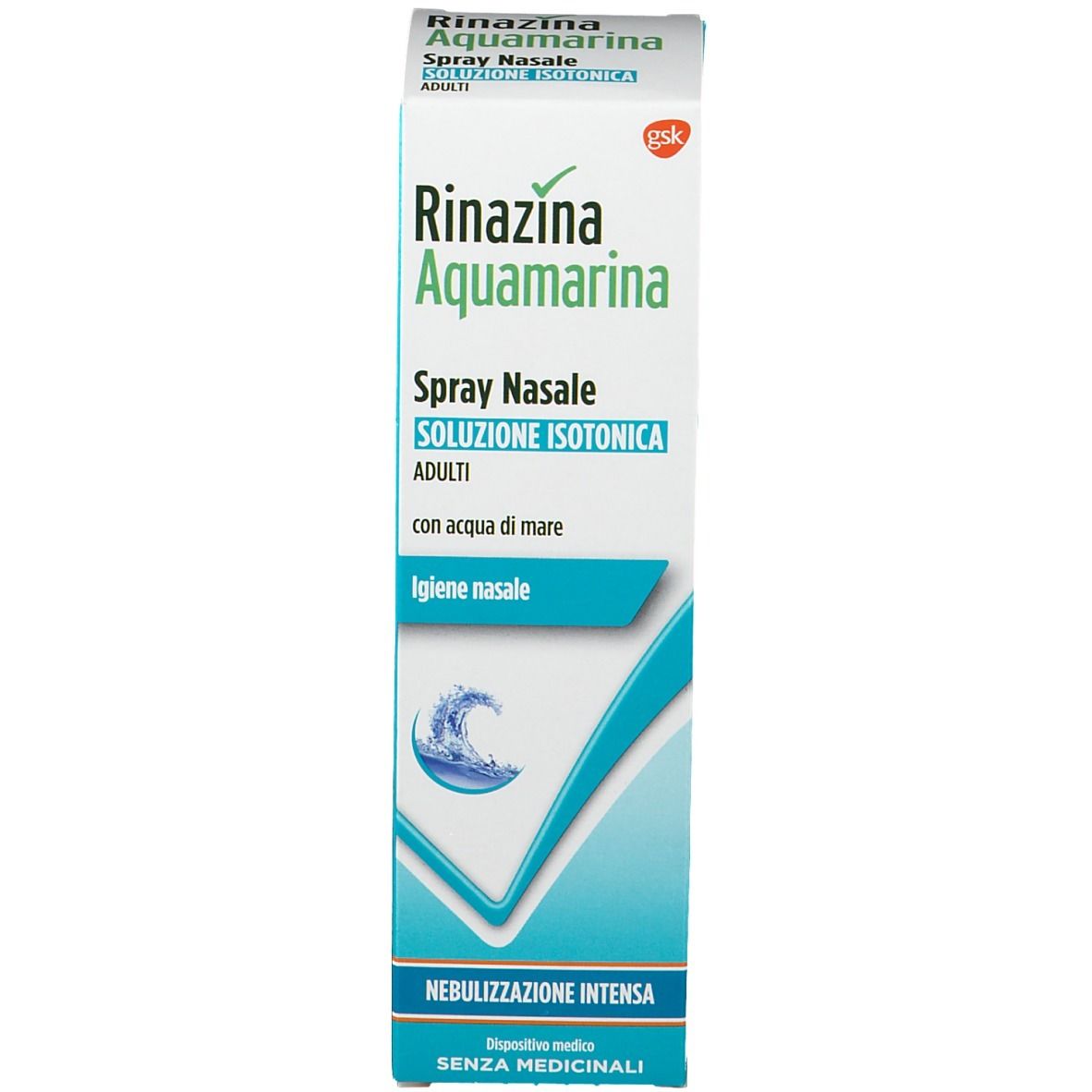Rinazina Aquamarina Spray Nasale Isotonico Nebulizzazione Intensa