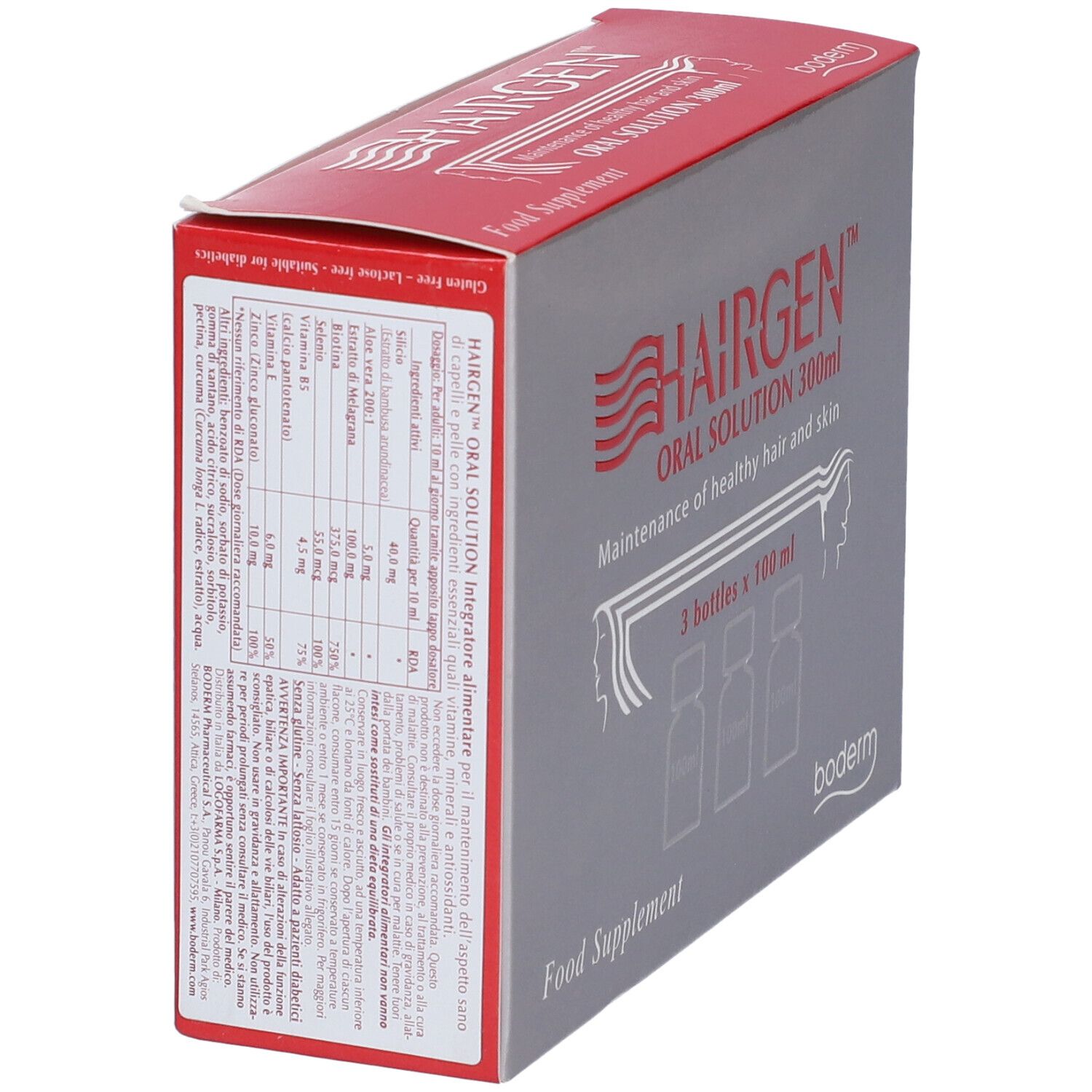 Hairgen Soluzione Orale 3 Boccette Da 100 Ml