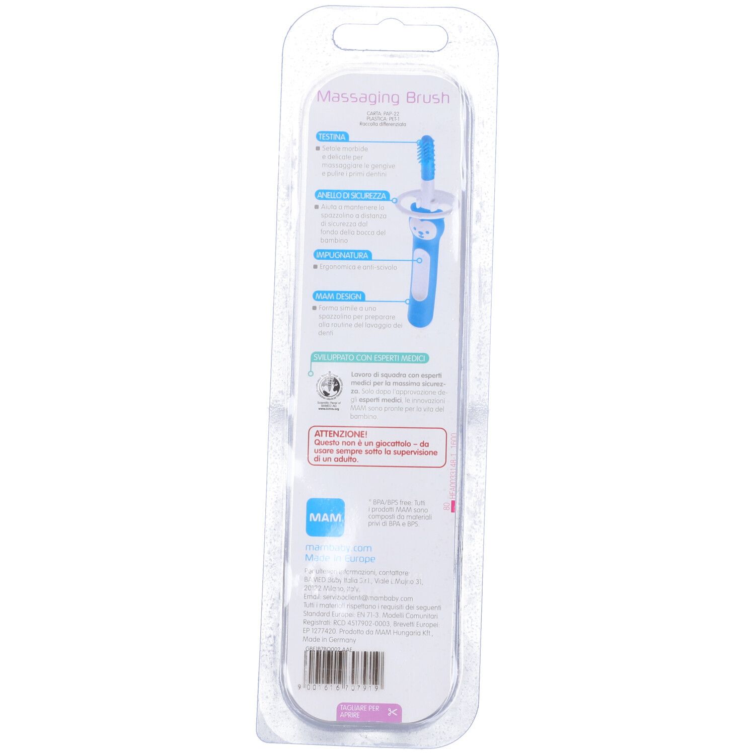 Mam Massaging Brush 5+ Maschio