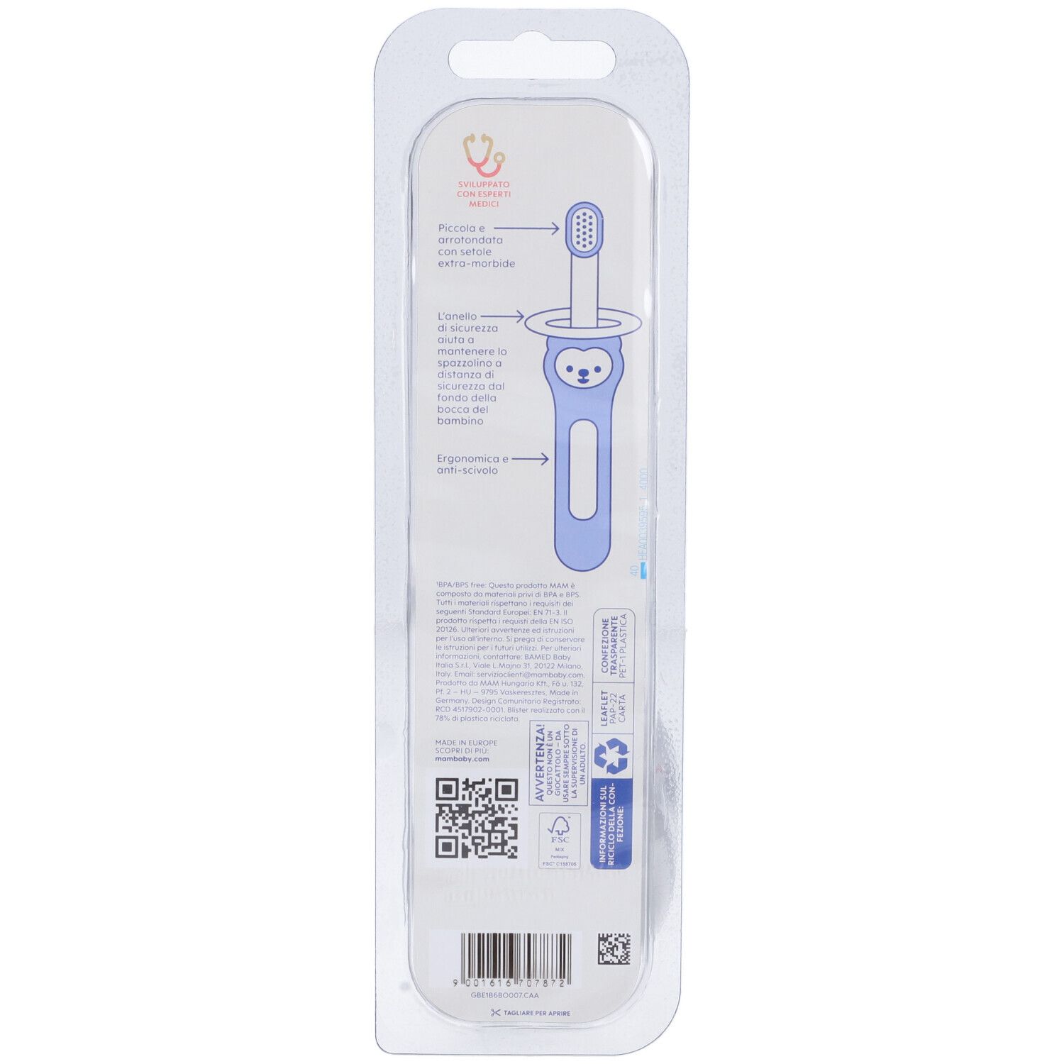 Mam Babys Brush 6+ Maschio Spazzolino