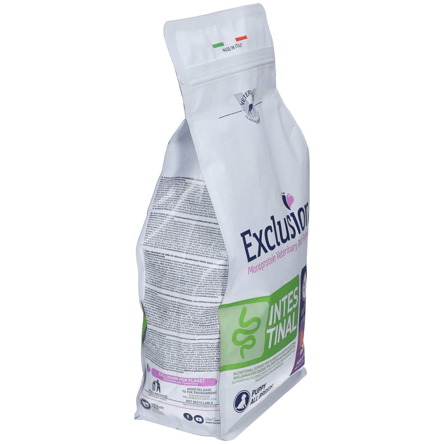 Exclusion Monoprotein Veterinary Diet Formula Dog Intestinal Puppy Pork And Rice All Breeds 2 Kg Dry