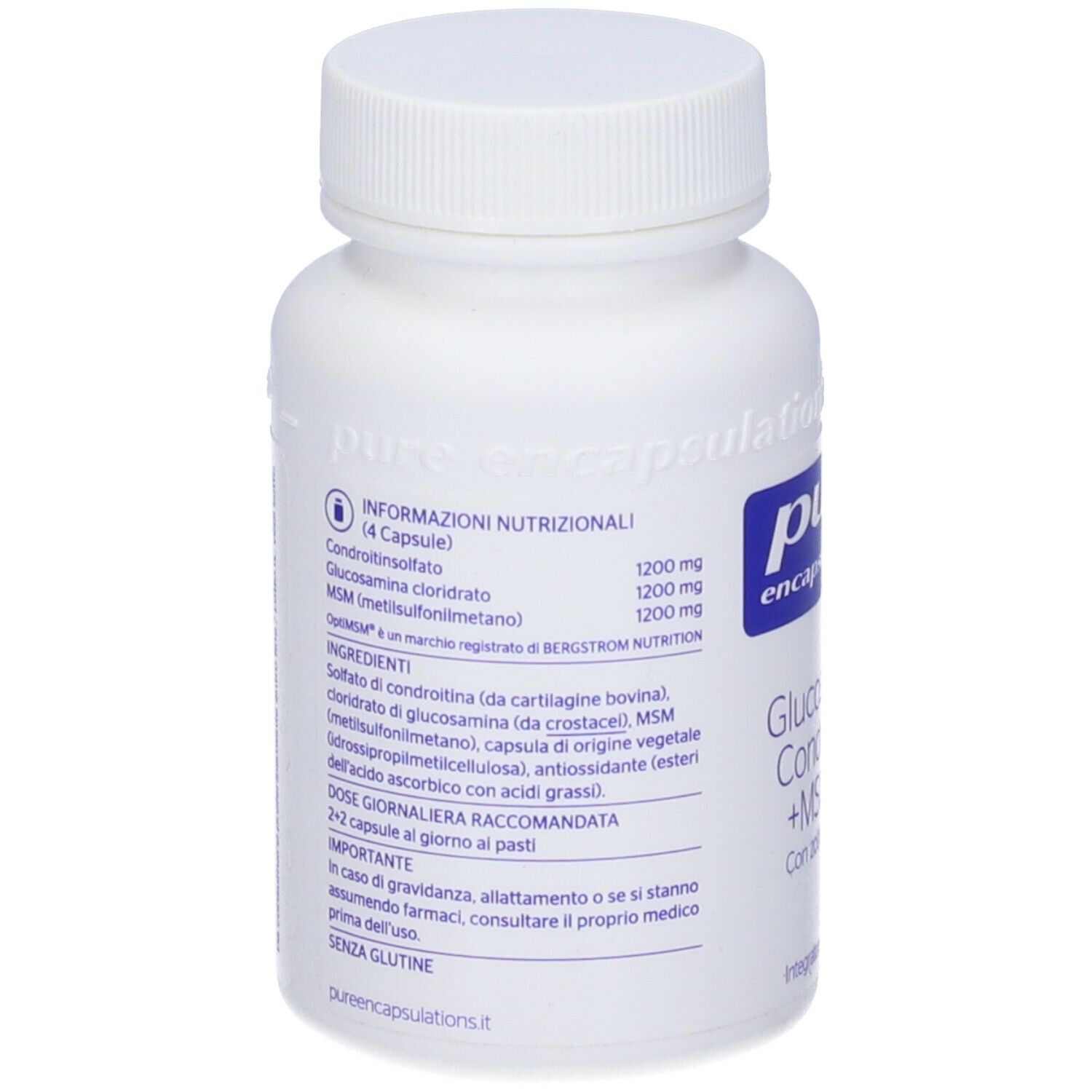 Pure Encapsulations Glucosamina Condroitina + Msm 30 Capsule