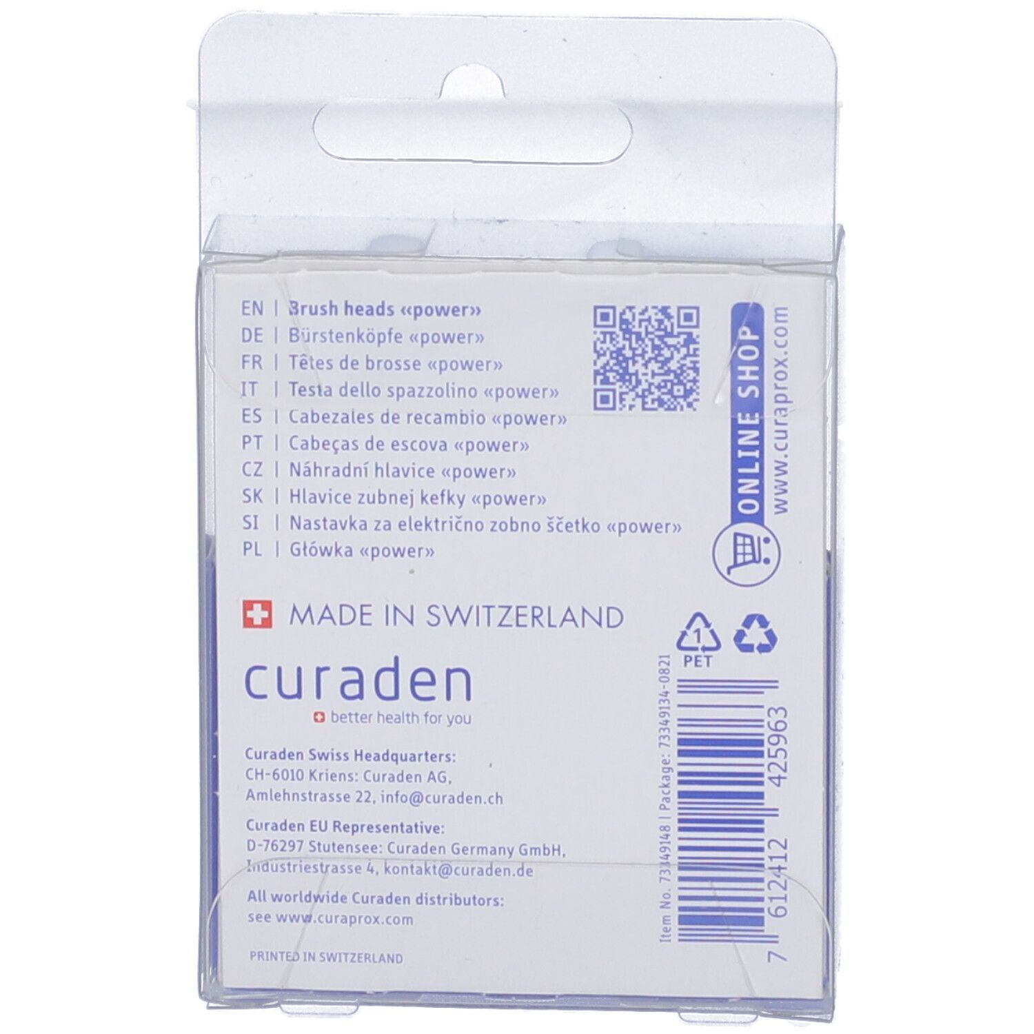Curaprox Hydrosonic Ortho/Pro Brush Head Power Duo-Pack