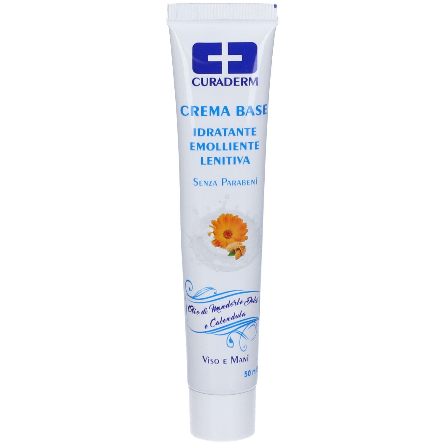 Curaderm Crema Base Mandorle E Calendula 50 Ml