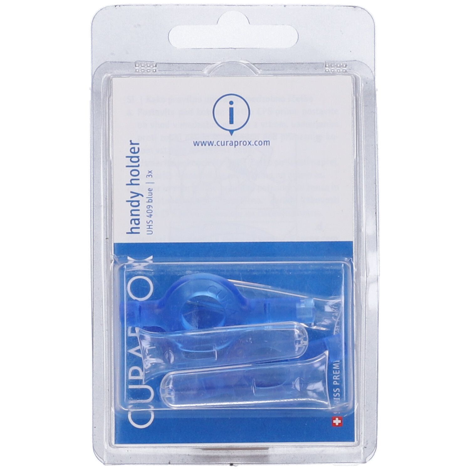 CURAPROX Maniglia UHS 409 Colore Blu Set da 3