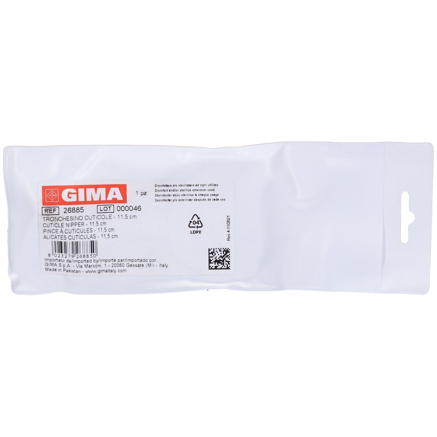 GIMA Tronchesino Cuticole - 11,5 Cm