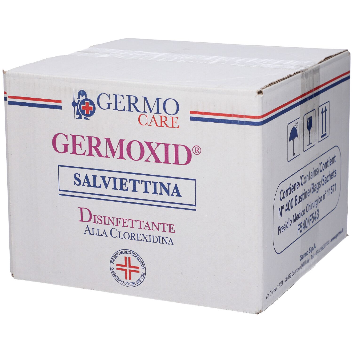 GIMA Germoxid Fazzolettini Disinfettanti Alla Clorexidina