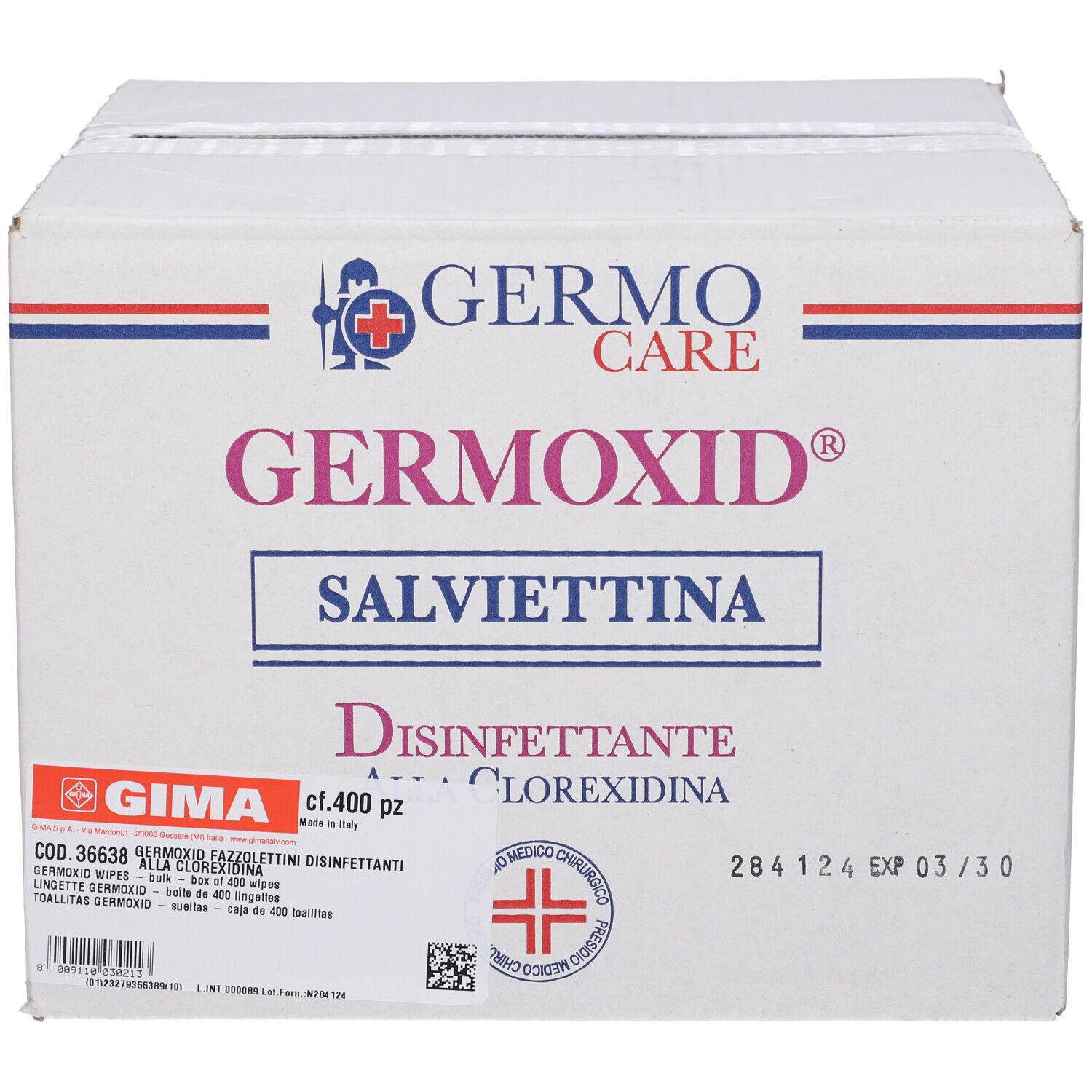 GIMA Germoxid Fazzolettini Disinfettanti Alla Clorexidina
