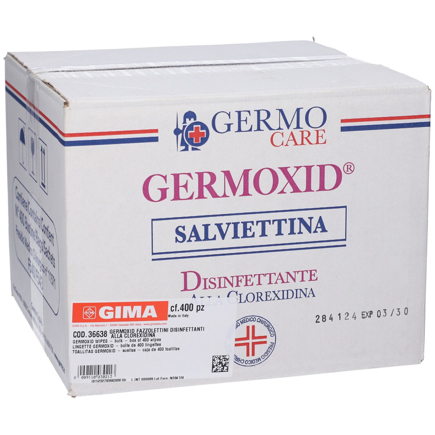 GIMA Germoxid Fazzolettini Disinfettanti Alla Clorexidina