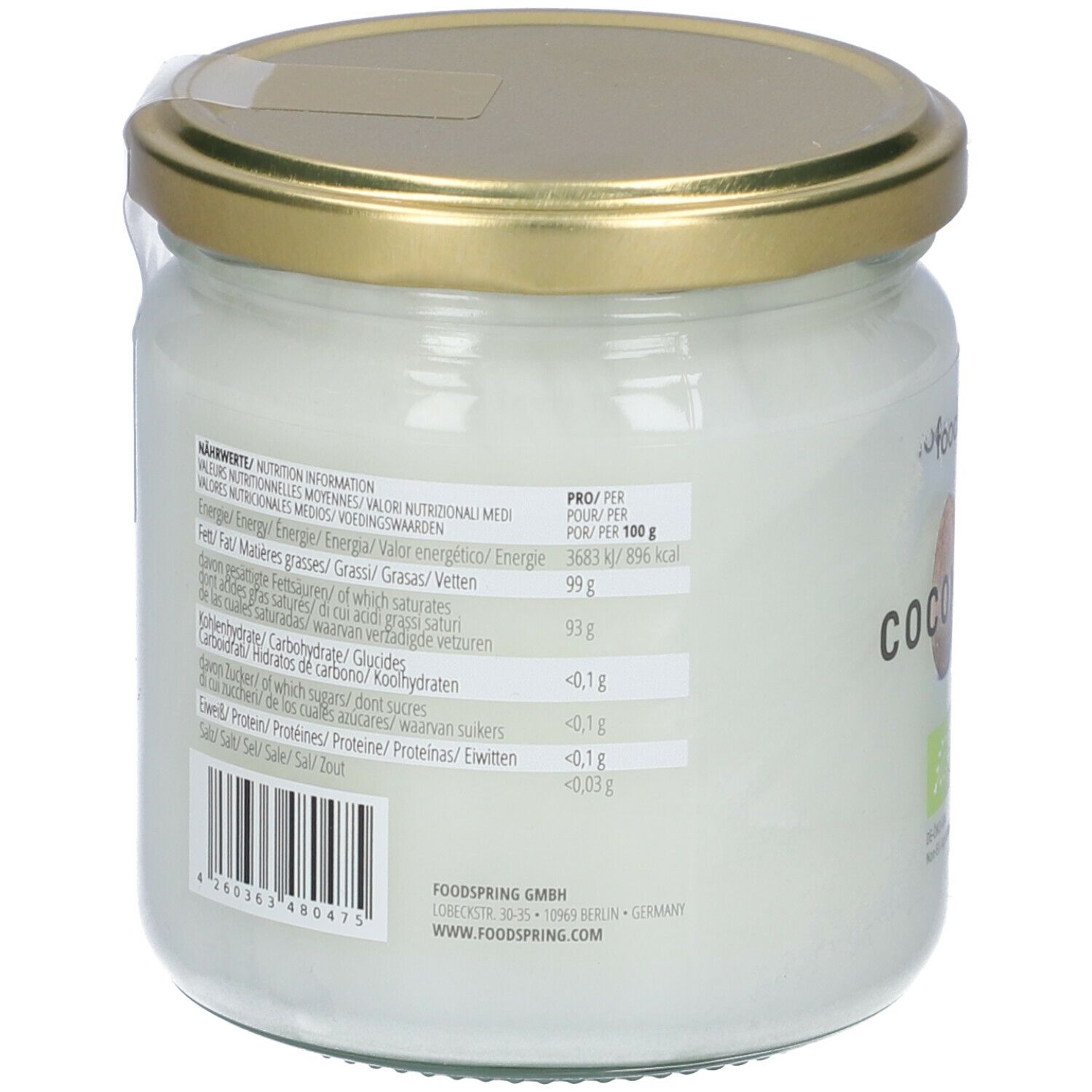 Foodspring® Bio Olio Di Cocco