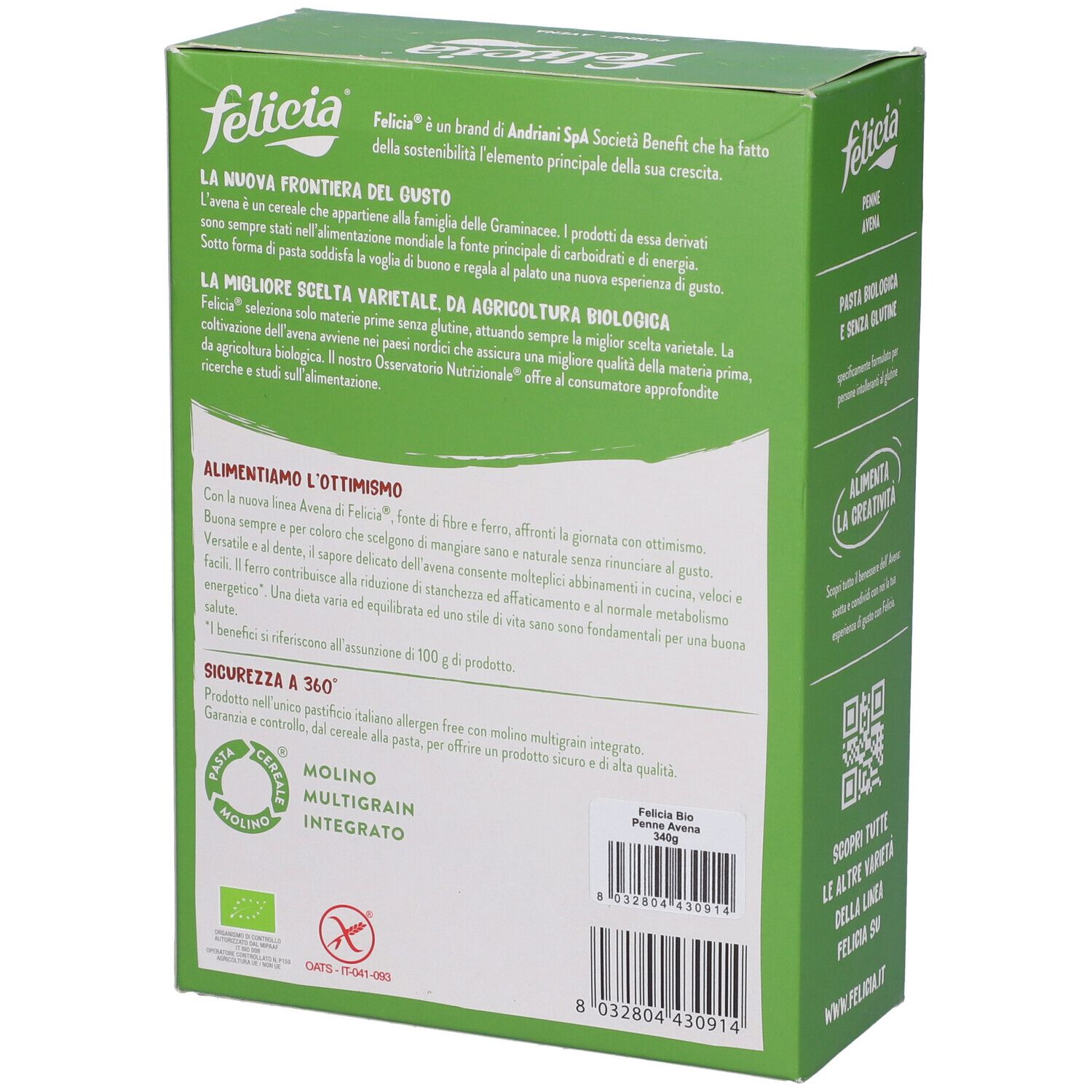 Felicia Penne Avena 340 G