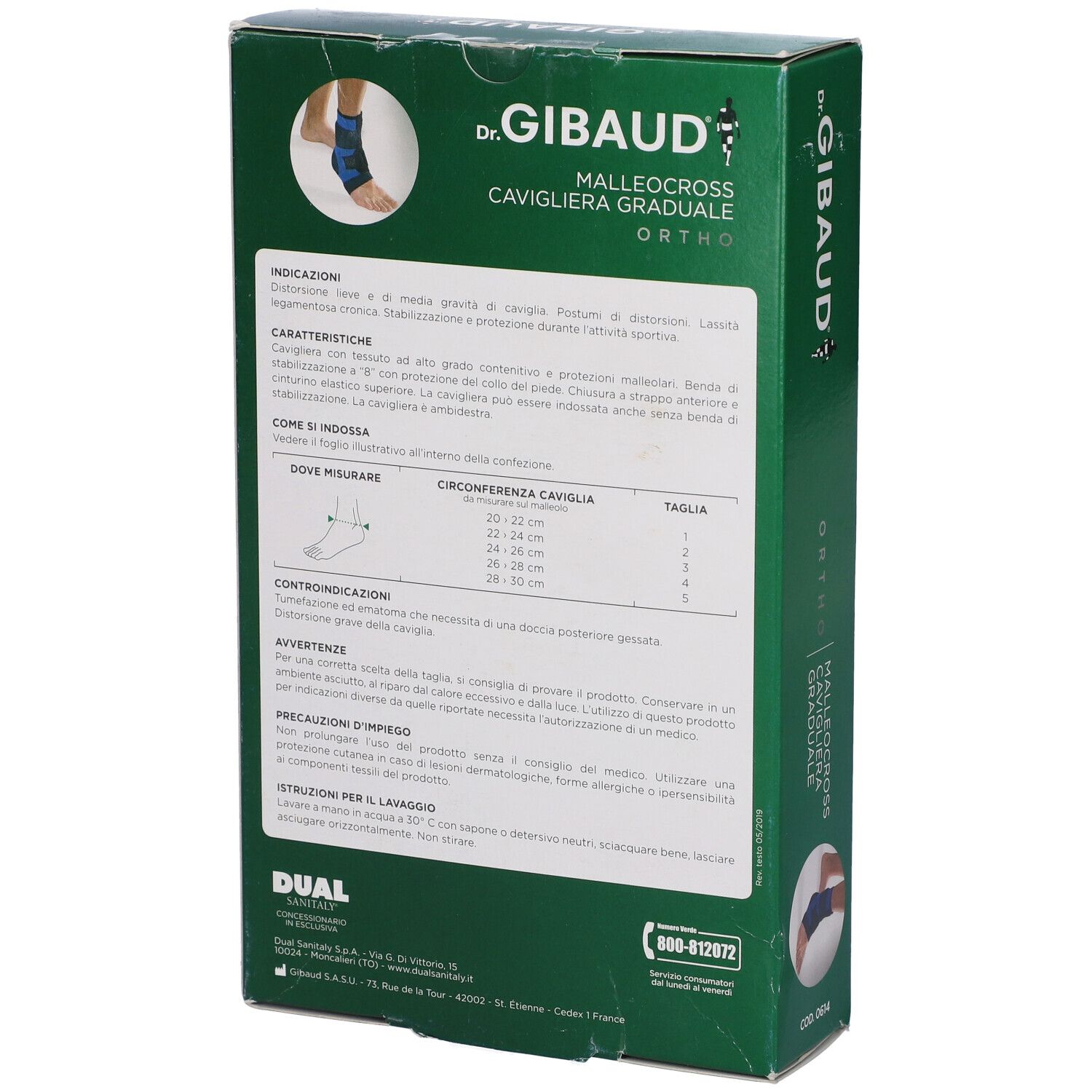 Cavigliera Graduale Dr Gibaud Ortho Malleocross 5