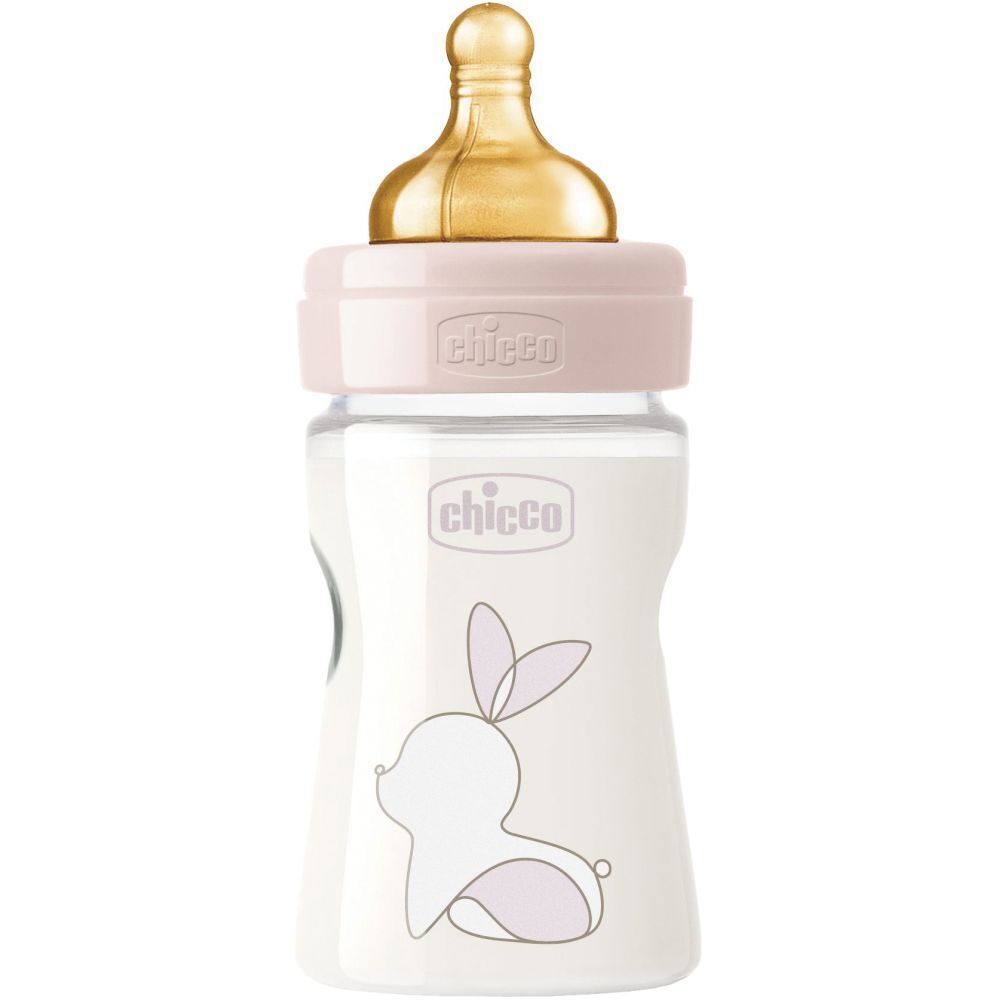 Chicco Biberon Original 150Ml Touch 1 Foro Girl Con Tettarella In Caucciu'