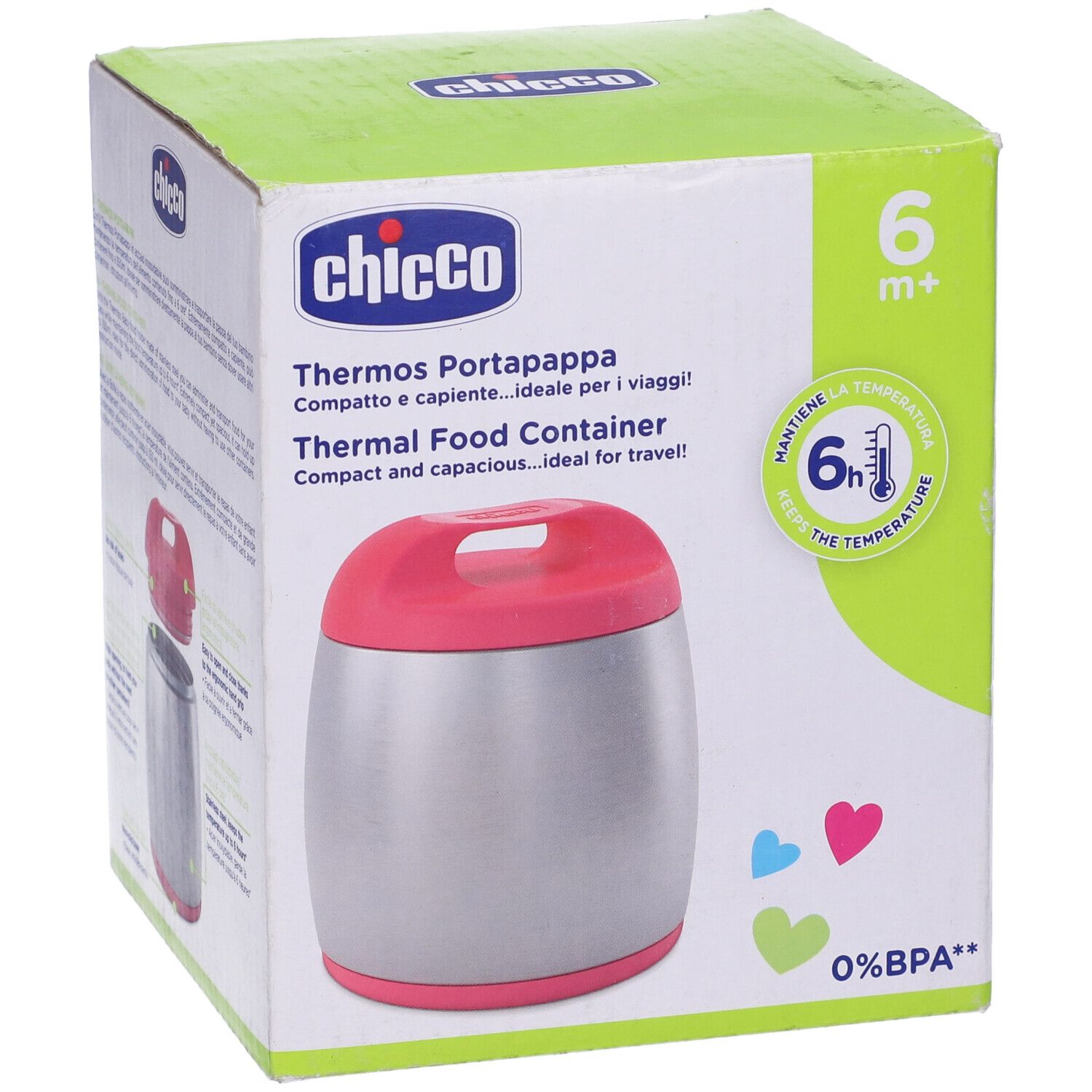 Chicco Thermos Porta Pappa Rosa