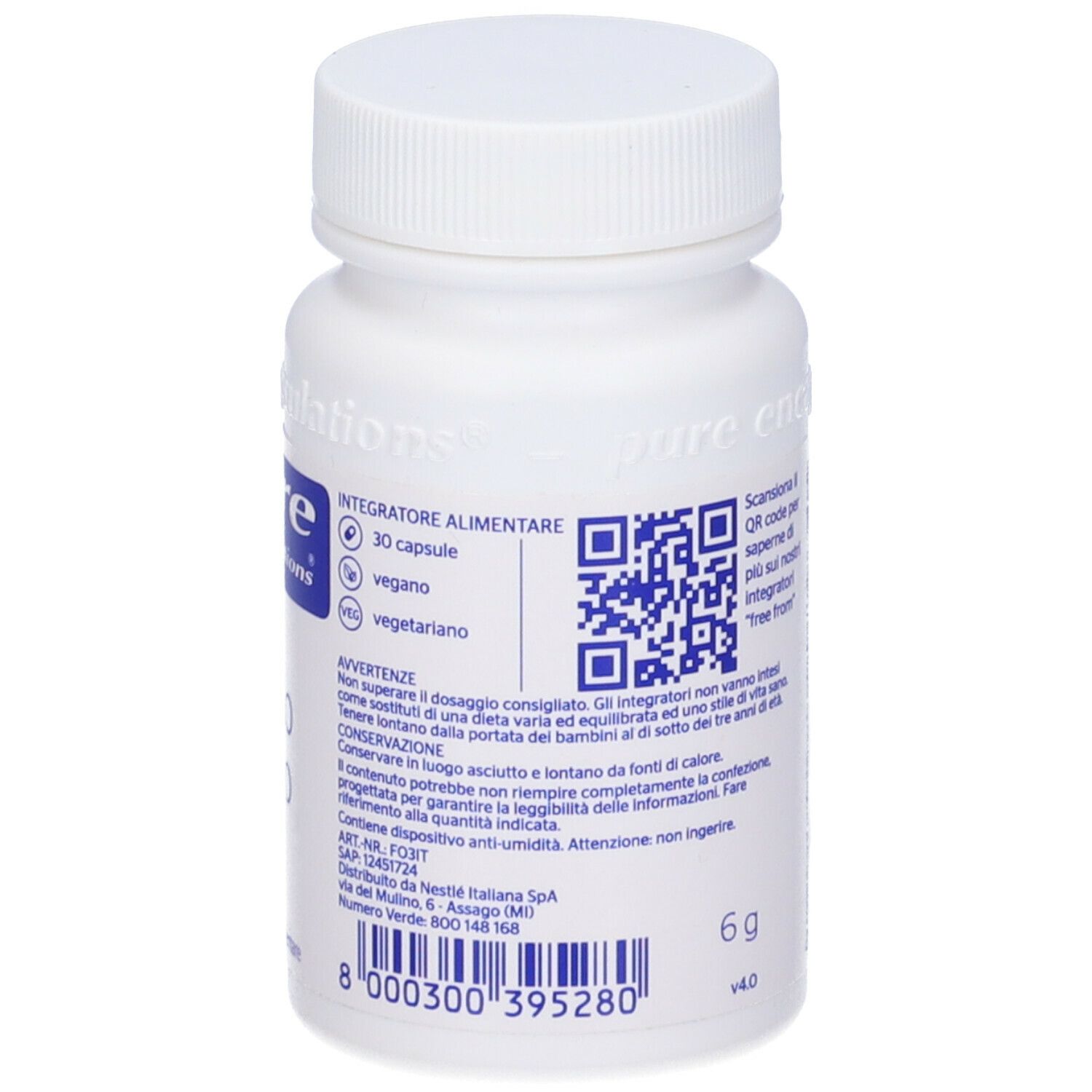 Pure Encapsulations Acido Folico 30 Capsule