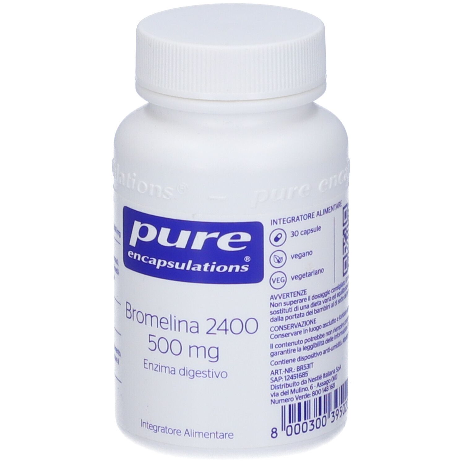 Pure Encapsulations Bromelina 30 Capsule