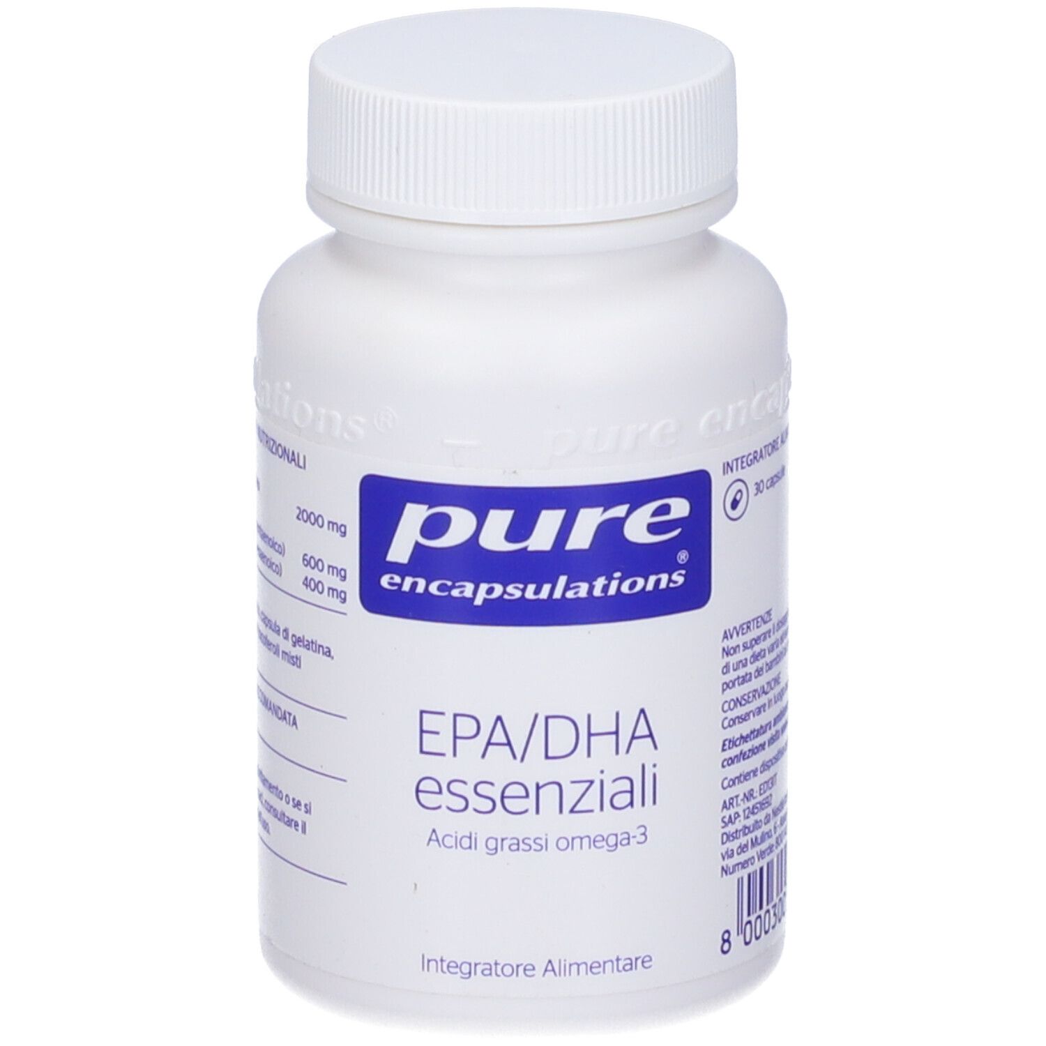 Pure Encapsulations Epa/Dha Essenziali 30 Capsule