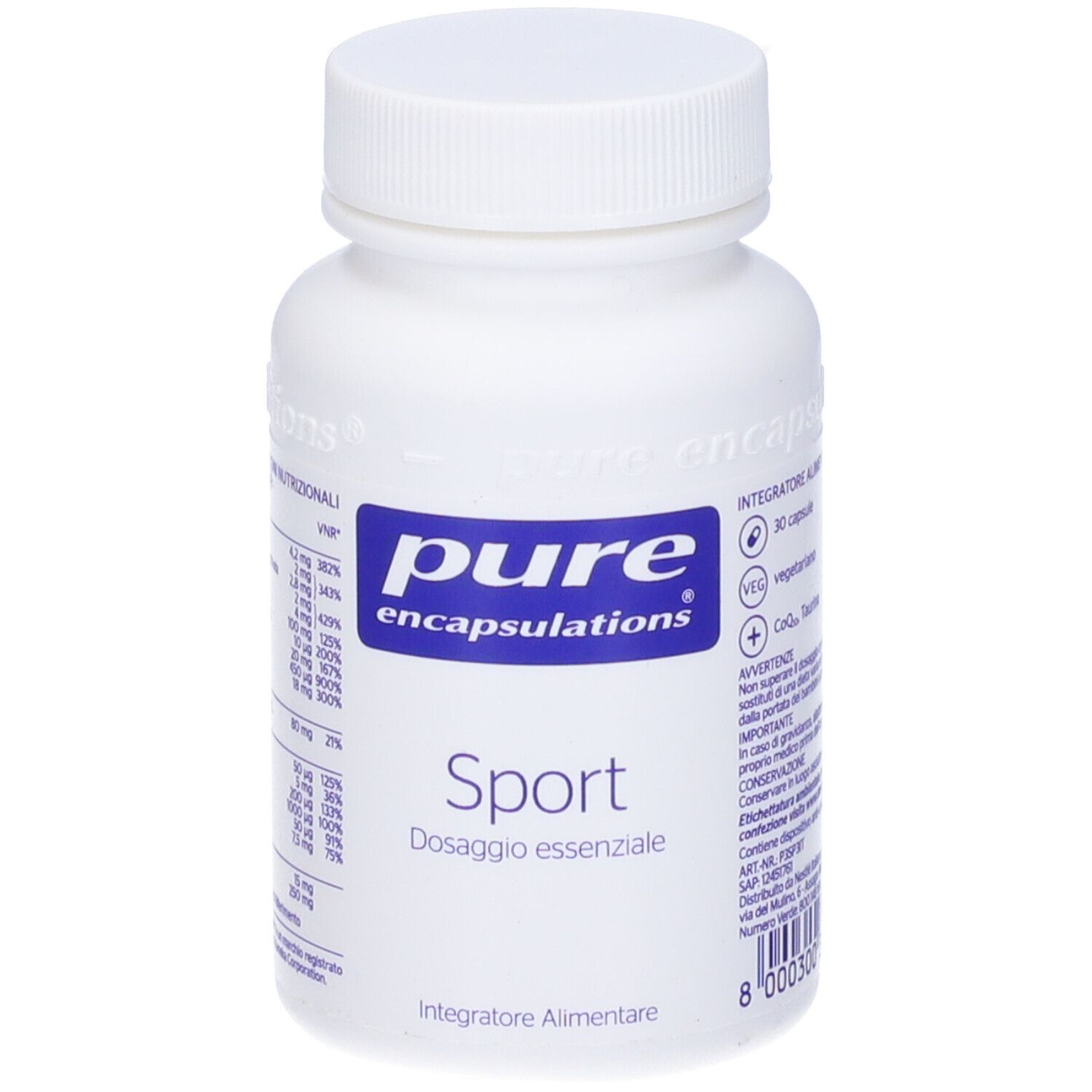 Pure Encapsulations Sport 30 Capsule