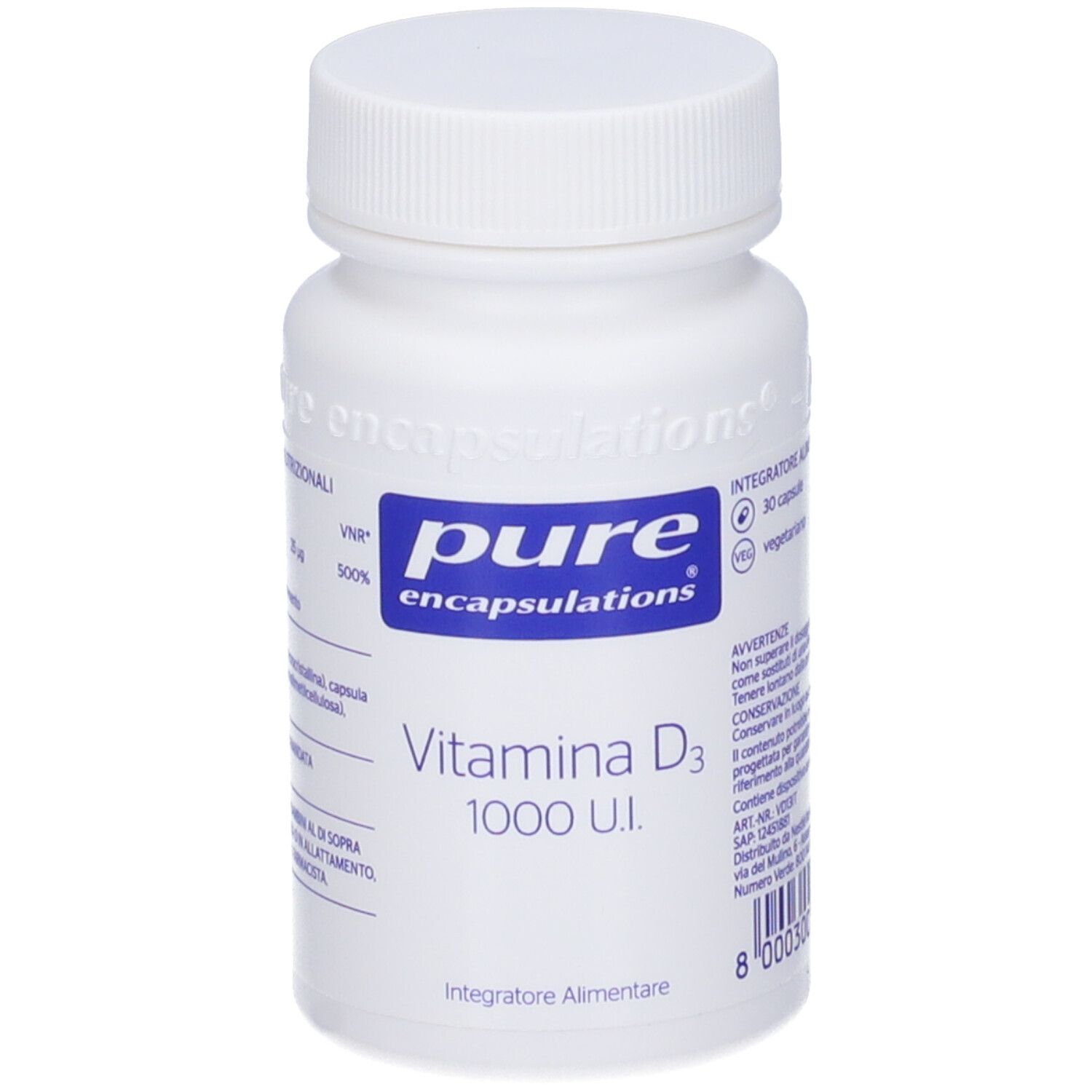 Pure Encapsulations Vitamina D3 1000 U.I. Capsule