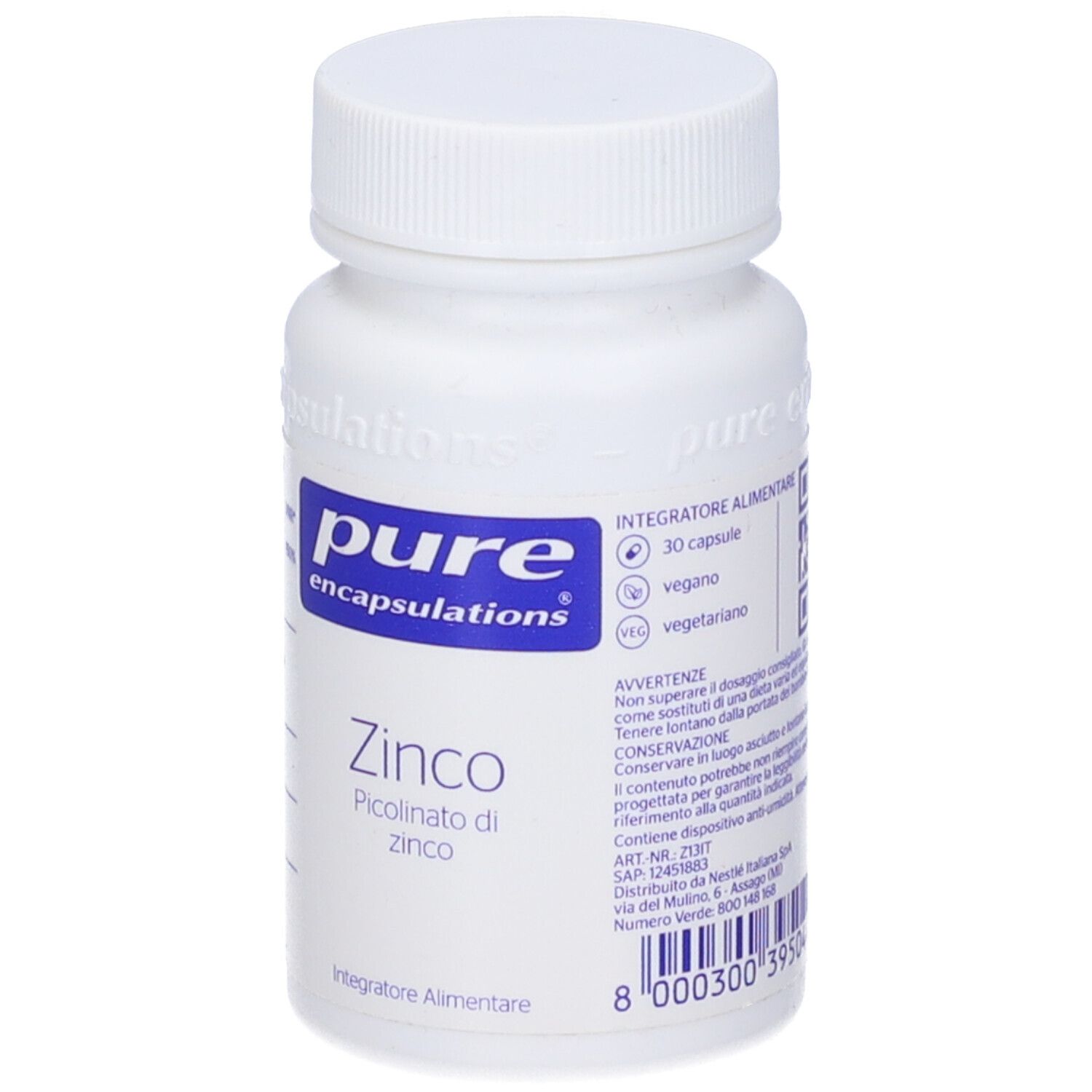 Pure Encapsulations Zinco 30 Capsule