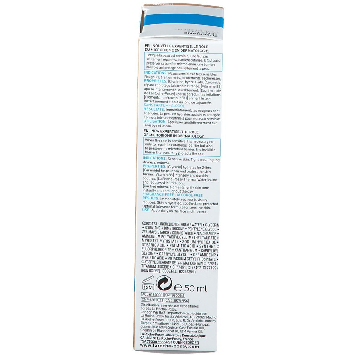 La Roche-Posay Toleriane Crema Colorata Medium Effetto Nude