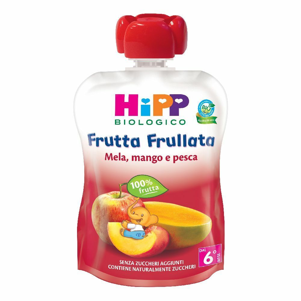 HiPP Biologico Frutta Frullata Mela, Mango e Pesca