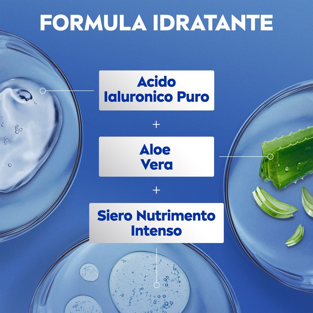 Nivea Crema Corpo Aloe Idratante 500 ml, Crema idratante corpo 72h per pelle secca o normale