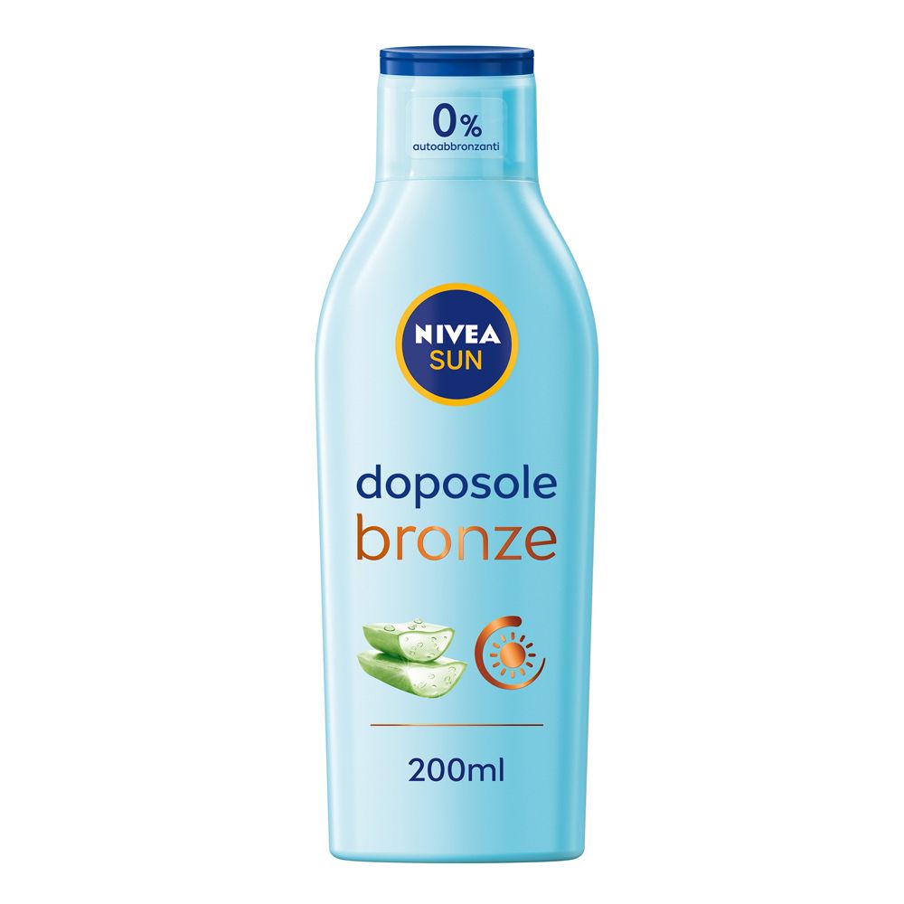 Nivea Sun Latte Doposole Bronze 400 ml, Dopo sole idratante per un'abbronzatura luminosa e duratura