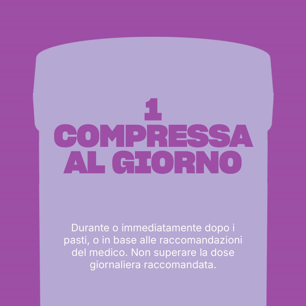 Modalità d'uso: 1 compressa al giorno.